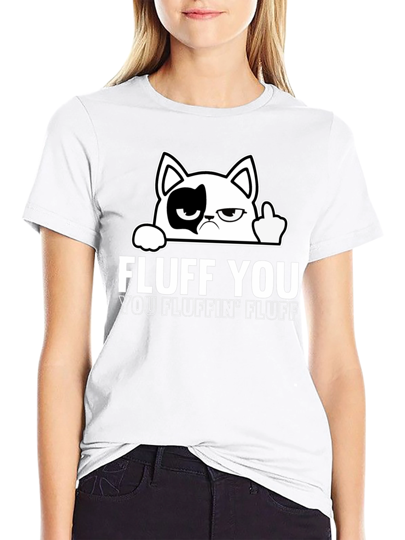 Fluff You Cat T-Shirt - Funny Graphic Tee