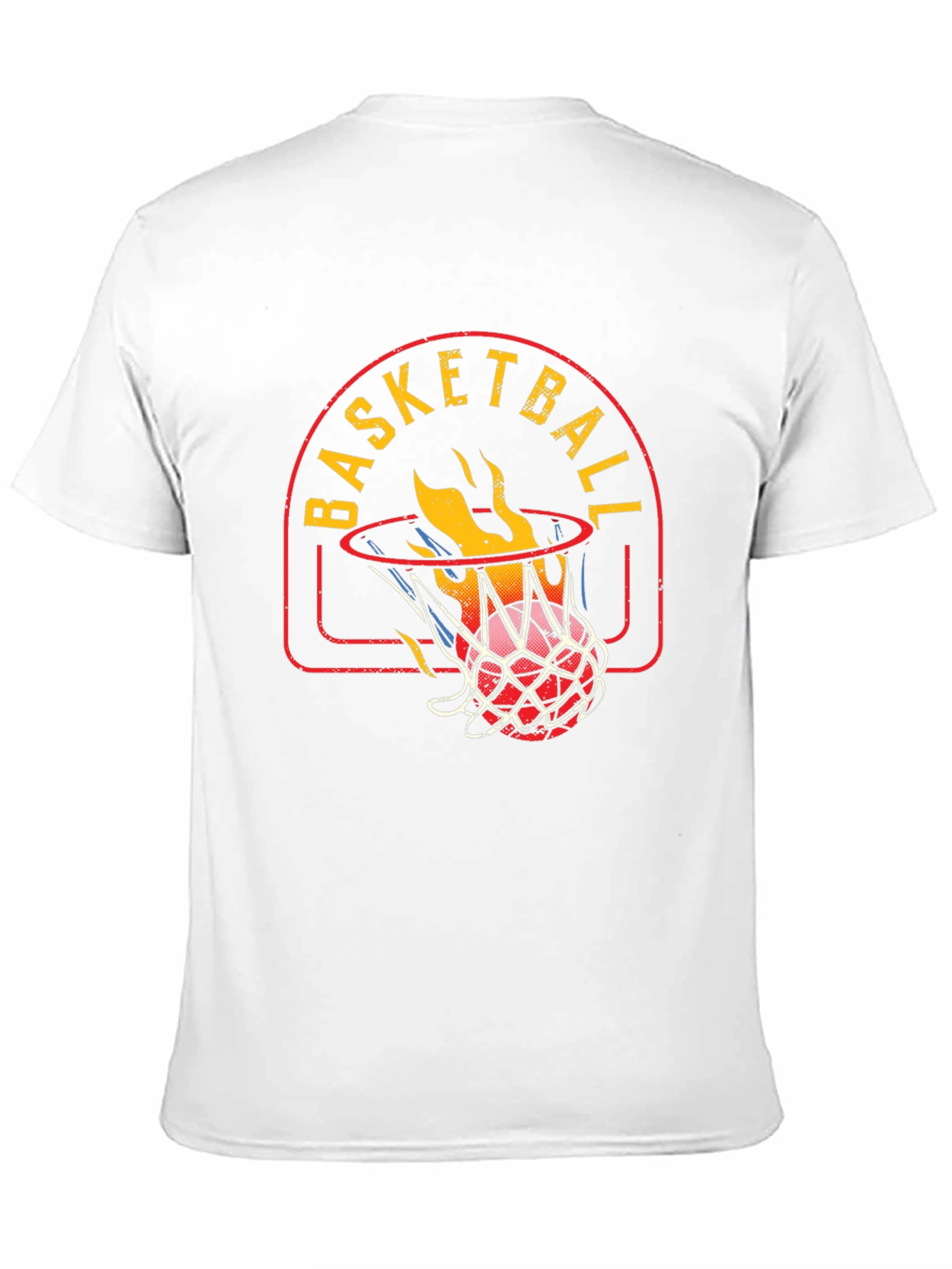 Flaming Basketball Graphic Tee