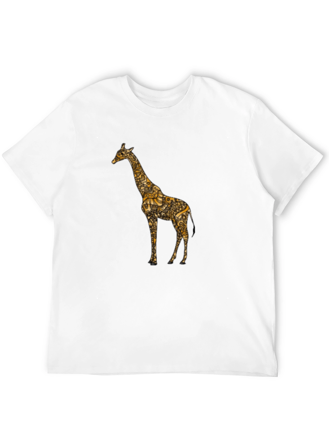 Black Giraffe Print Tee