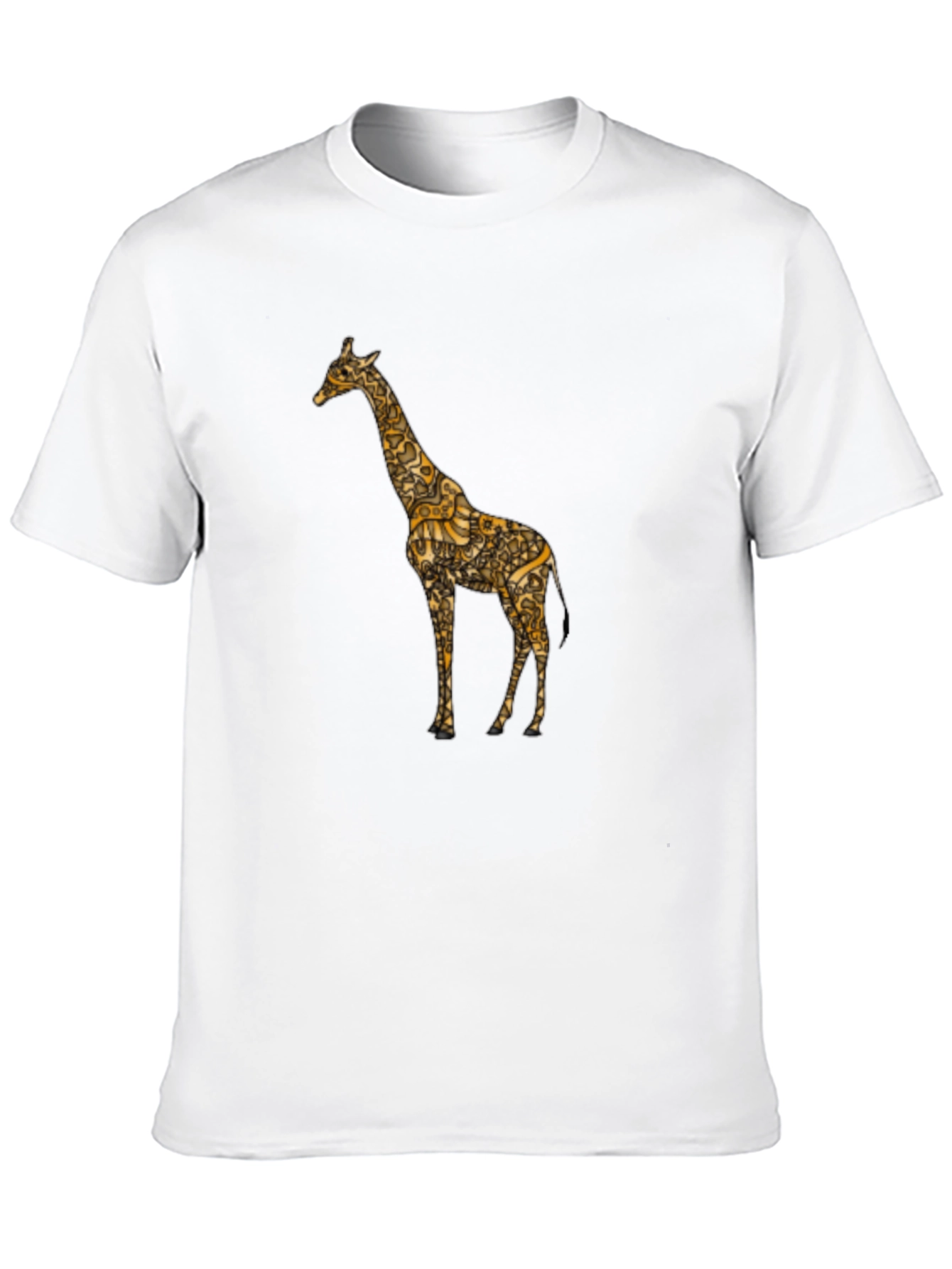 Black Giraffe Print Tee