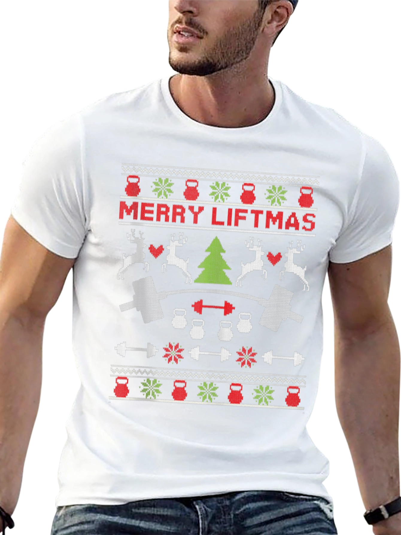 Merry Liftmas Ugly Christmas Sweater T-Shirt