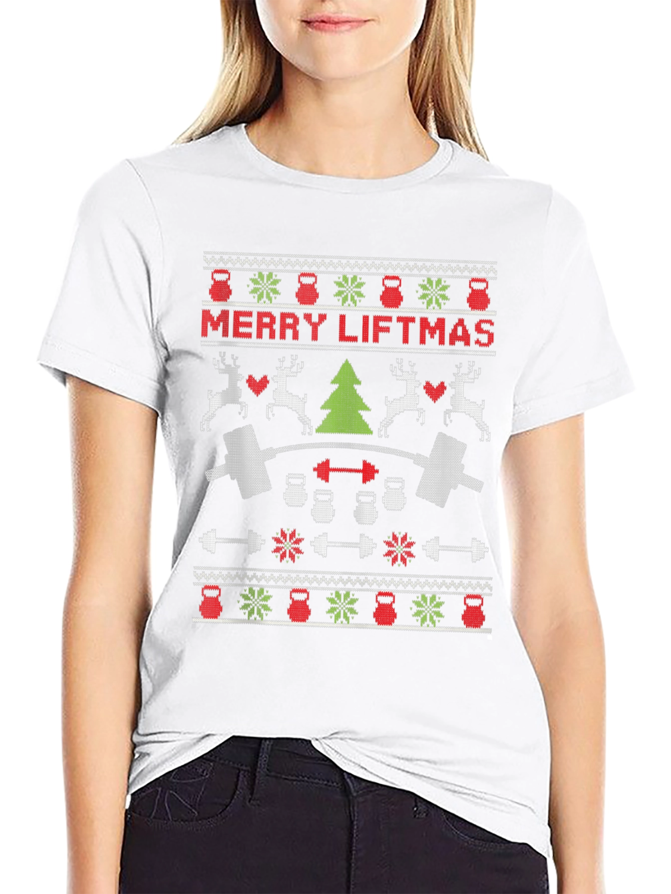 Merry Liftmas Ugly Christmas Sweater T-Shirt