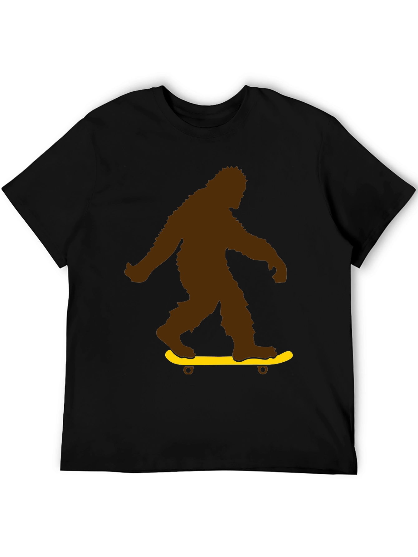 Bigfoot Skateboard T-Shirt - Novelty Graphic Tee