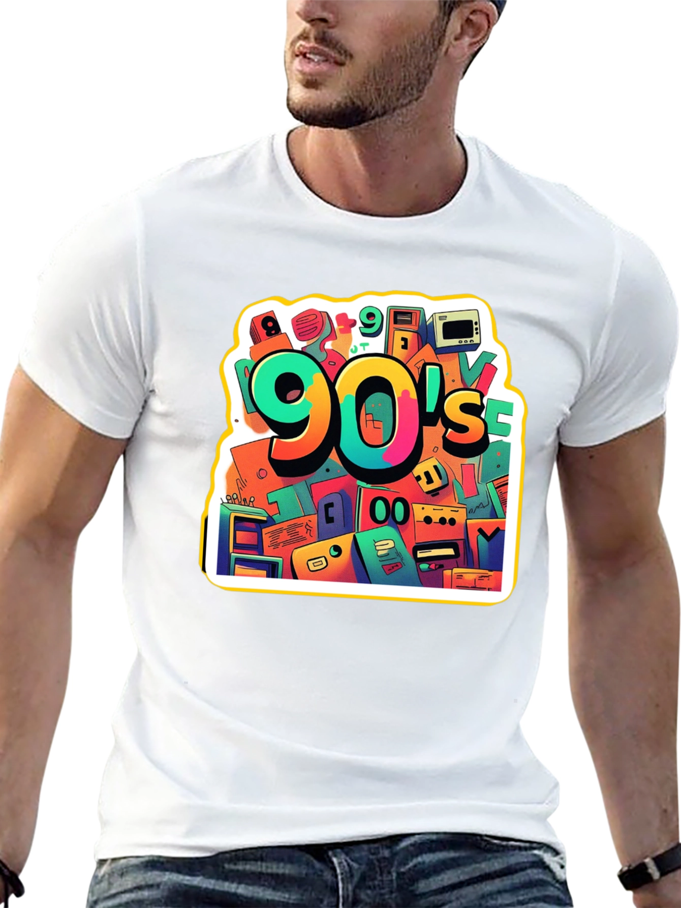 90s Throwback Graphic Tee - Retro Style