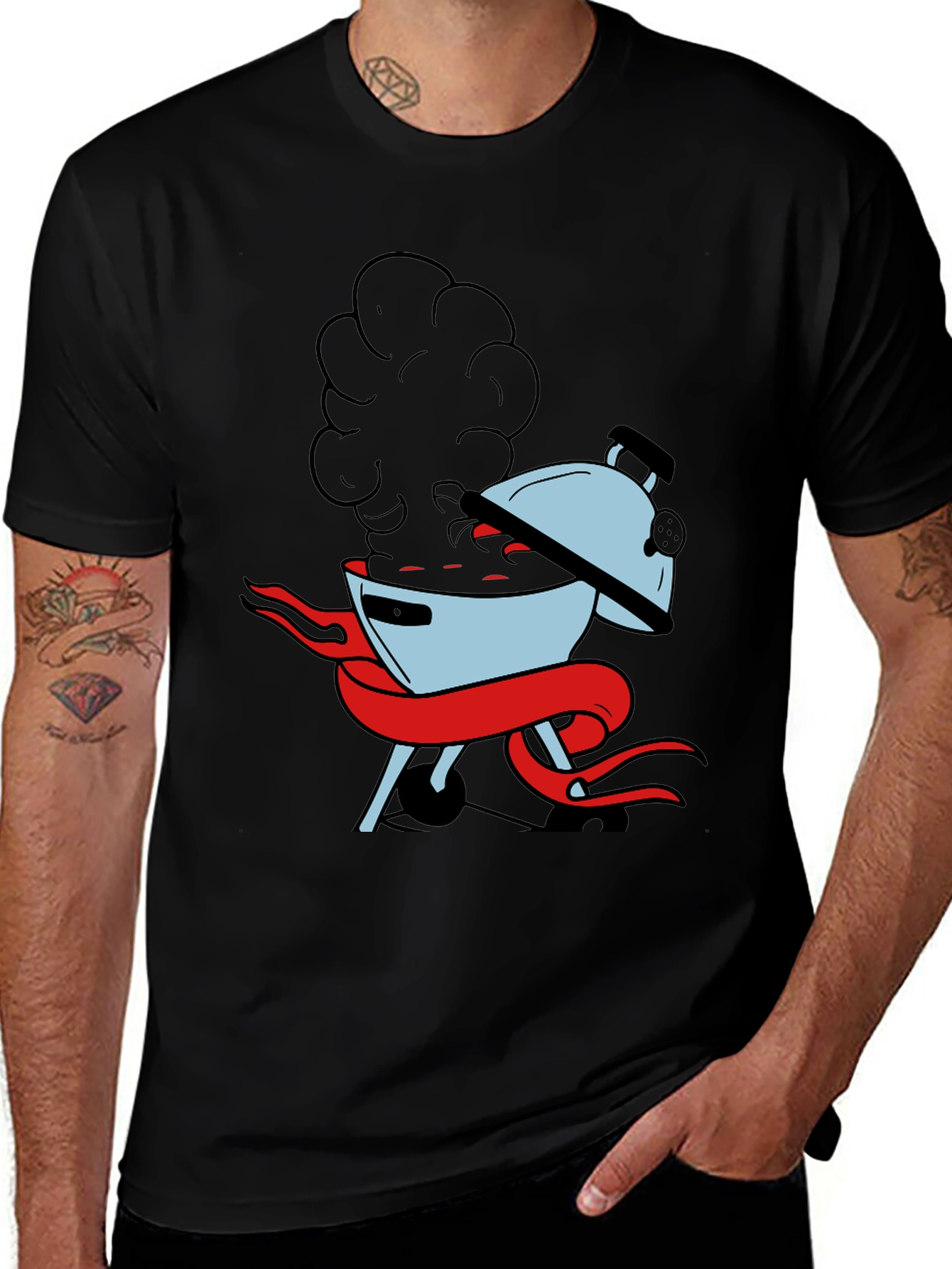 BBQ Grill T-Shirt - Smokin Hot Design