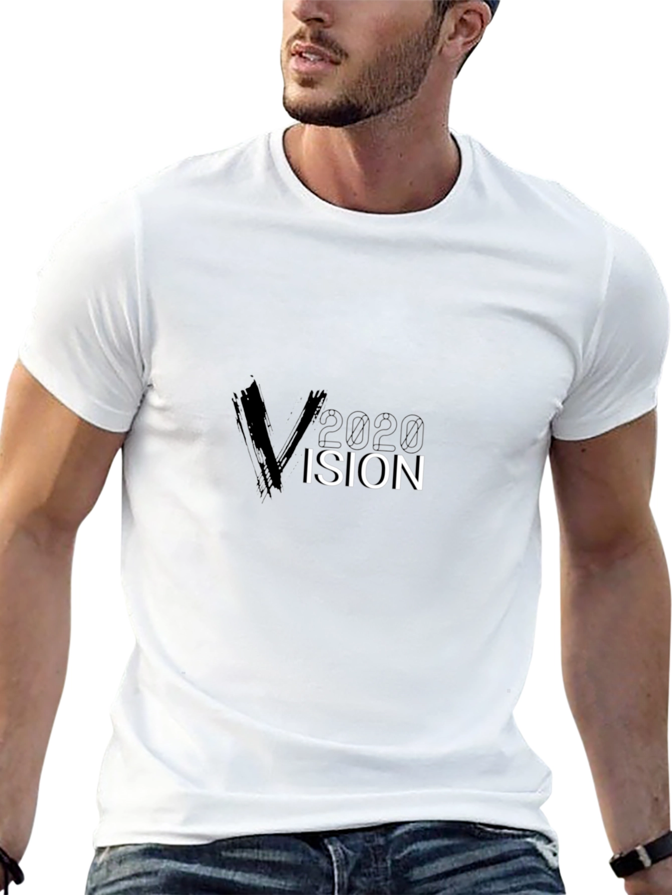 2020 Vision Black Graphic Tee