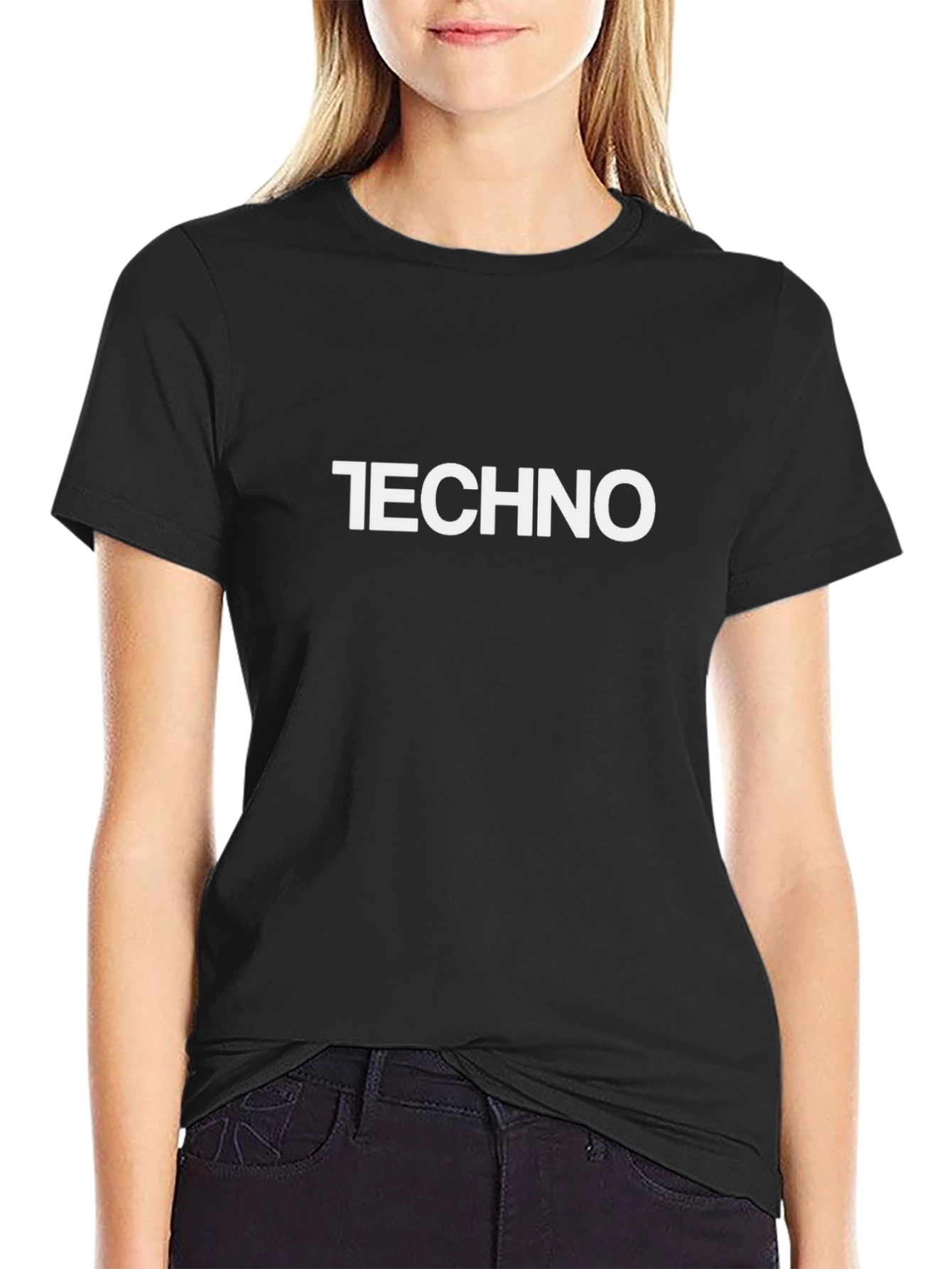 Techno Graphic Tee - Minimalist Style