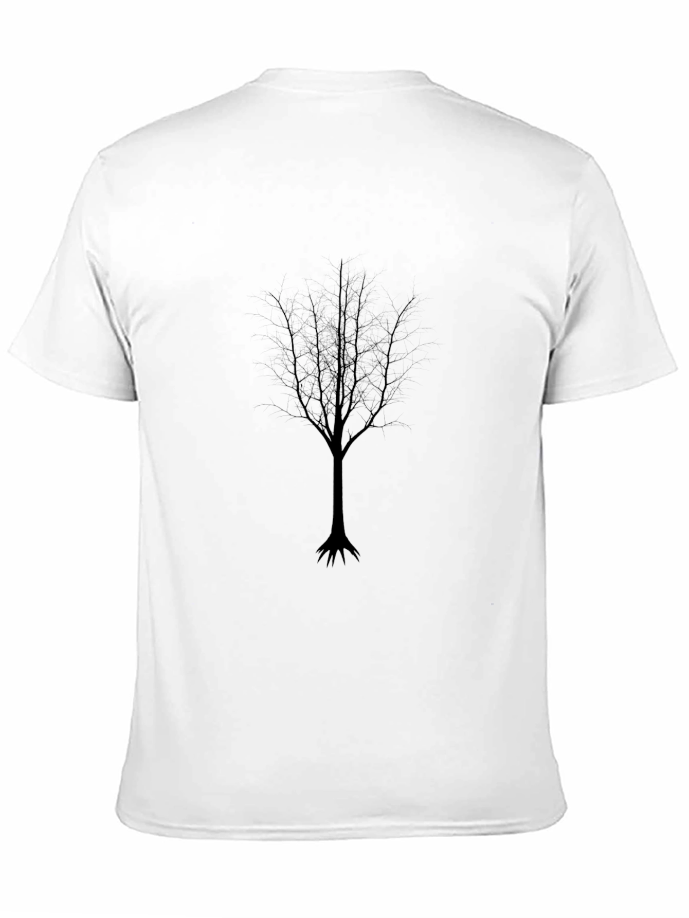 Black Tree Silhouette Graphic T-Shirt