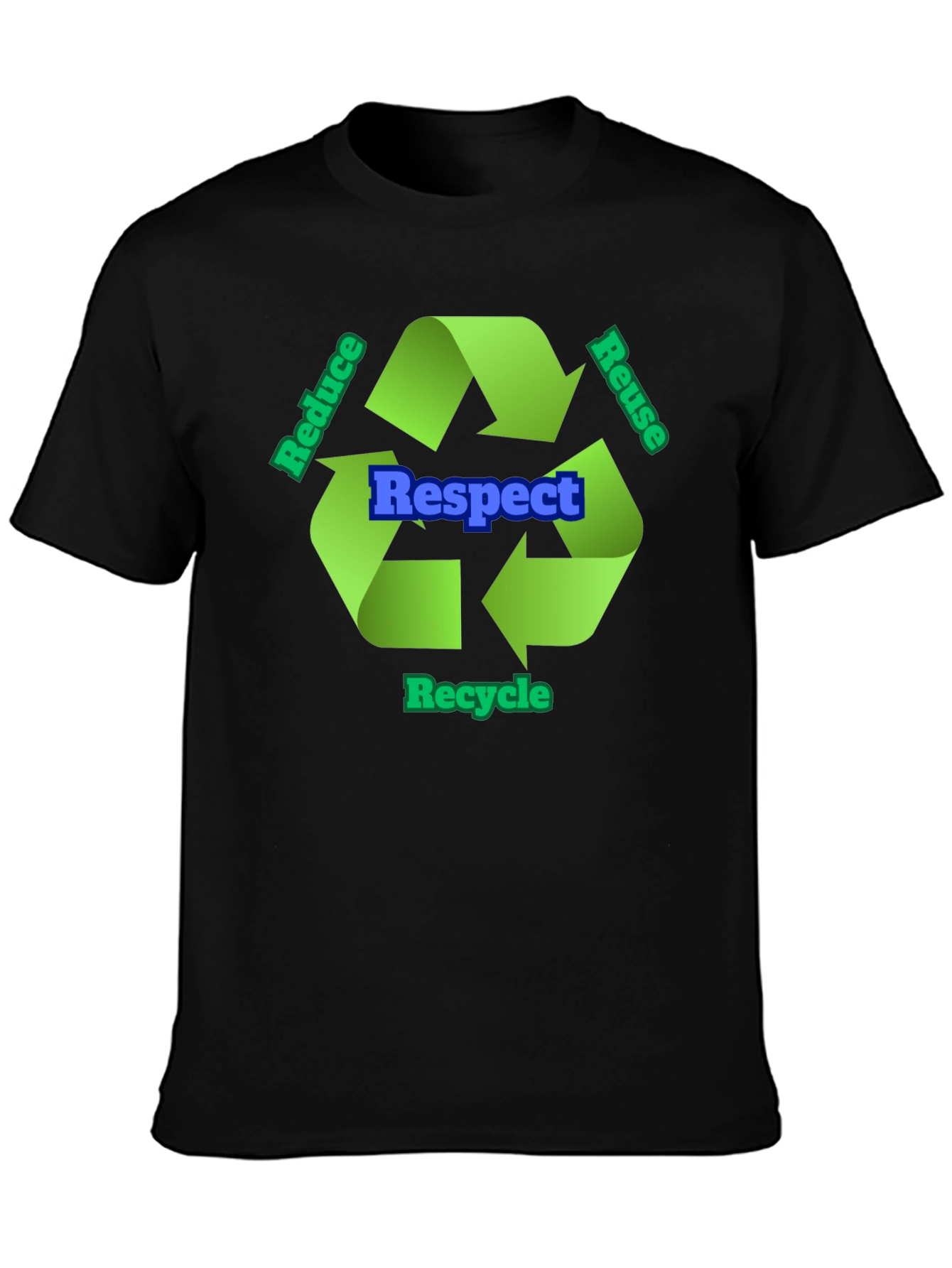 Respect Recycle T-Shirt - Eco-Friendly Design
