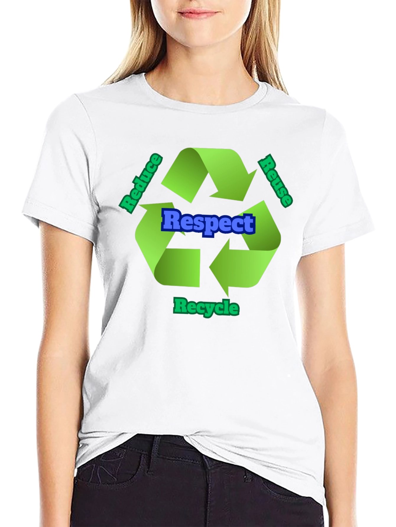 Respect Recycle T-Shirt - Eco-Friendly Design