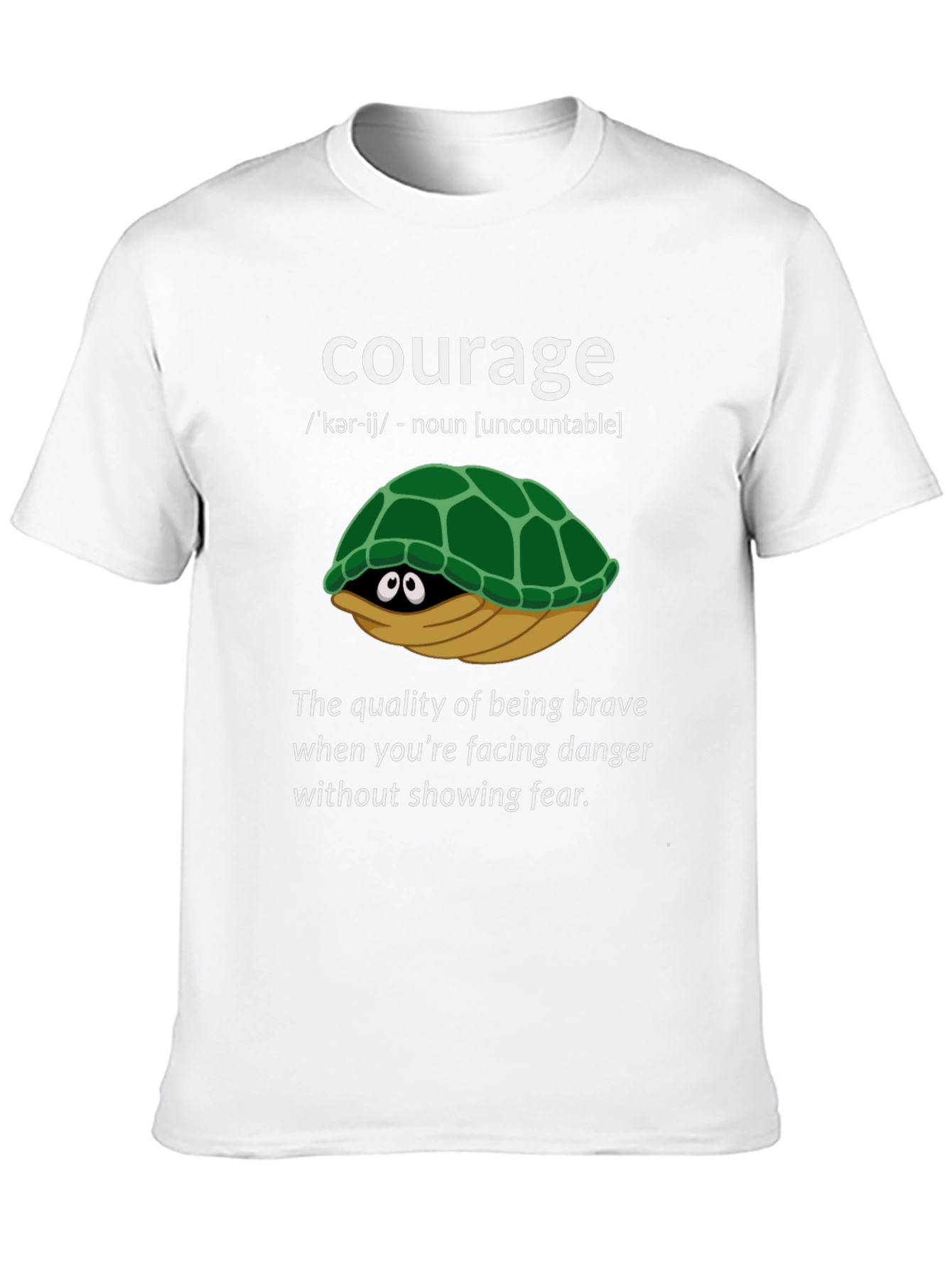Courage Turtle Graphic T-Shirt