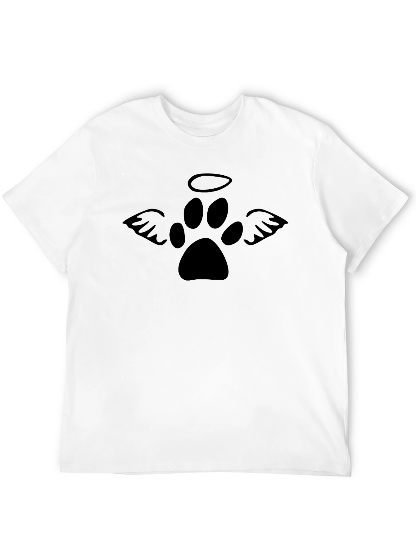 Angel Paw Print T-Shirt - Pet Memorial Tee