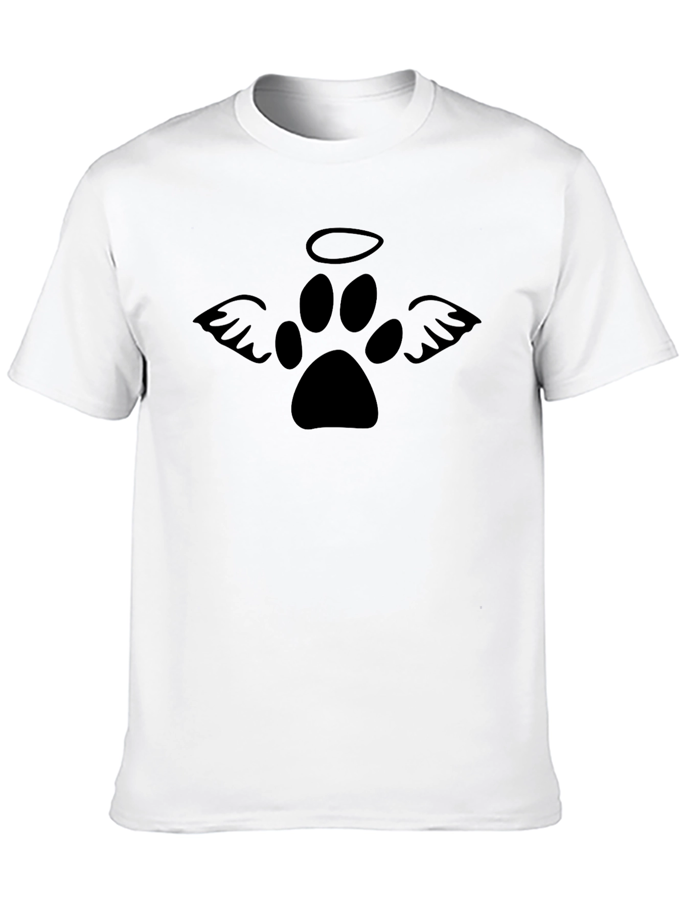 Angel Paw Print T-Shirt - Pet Memorial Tee
