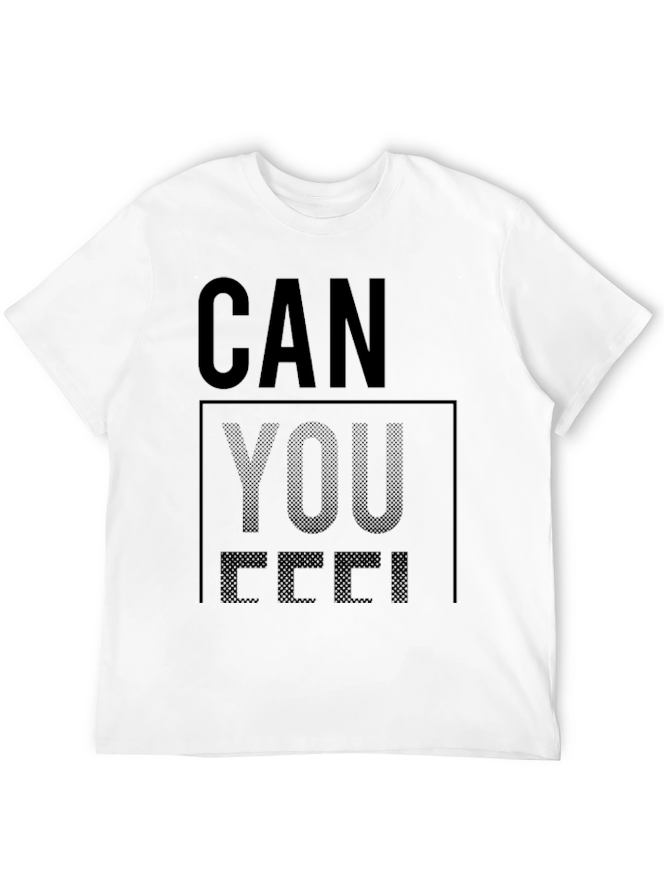 Can You Feel It Black Graphic Tee
