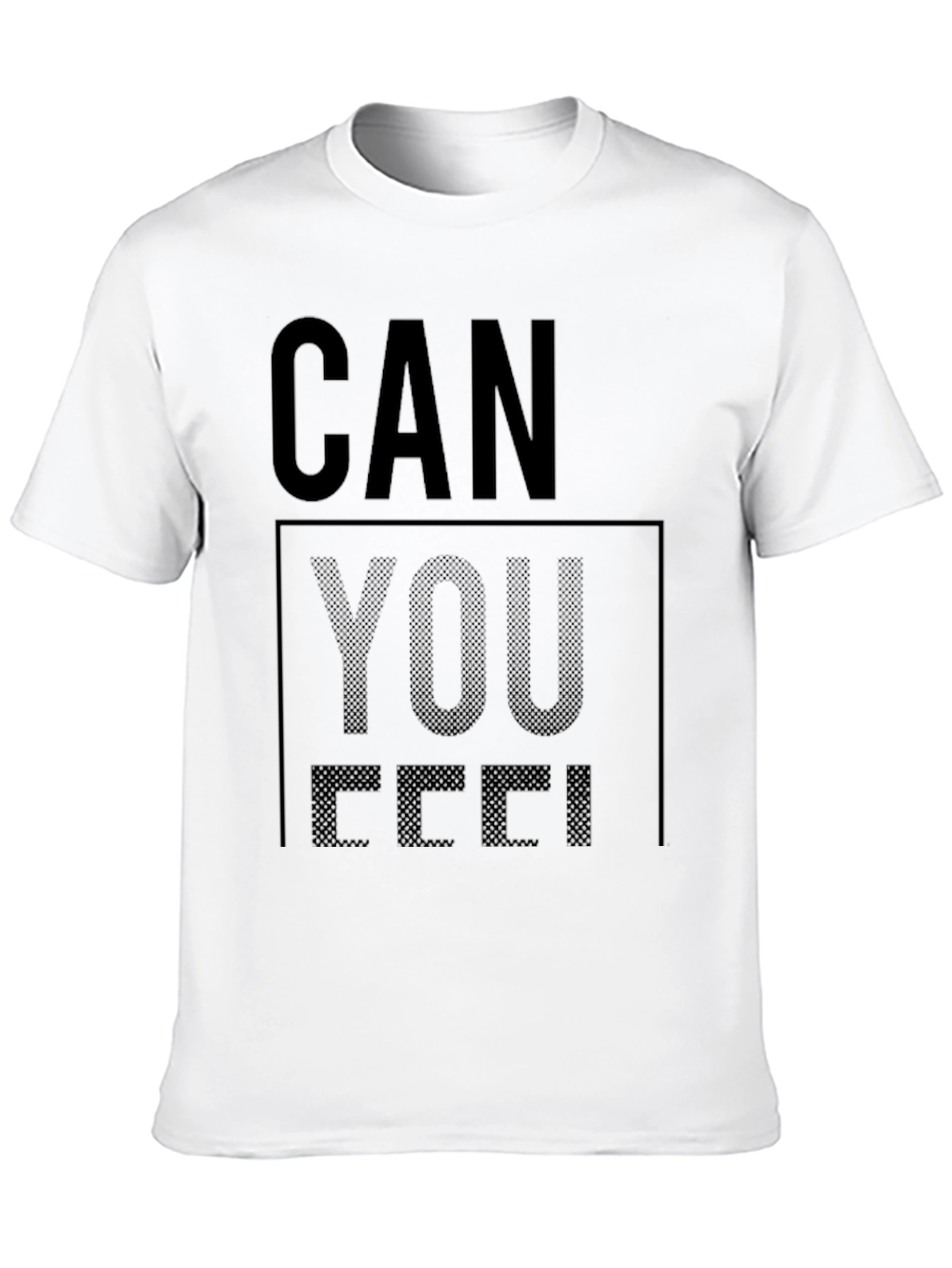 Can You Feel It Black Graphic Tee