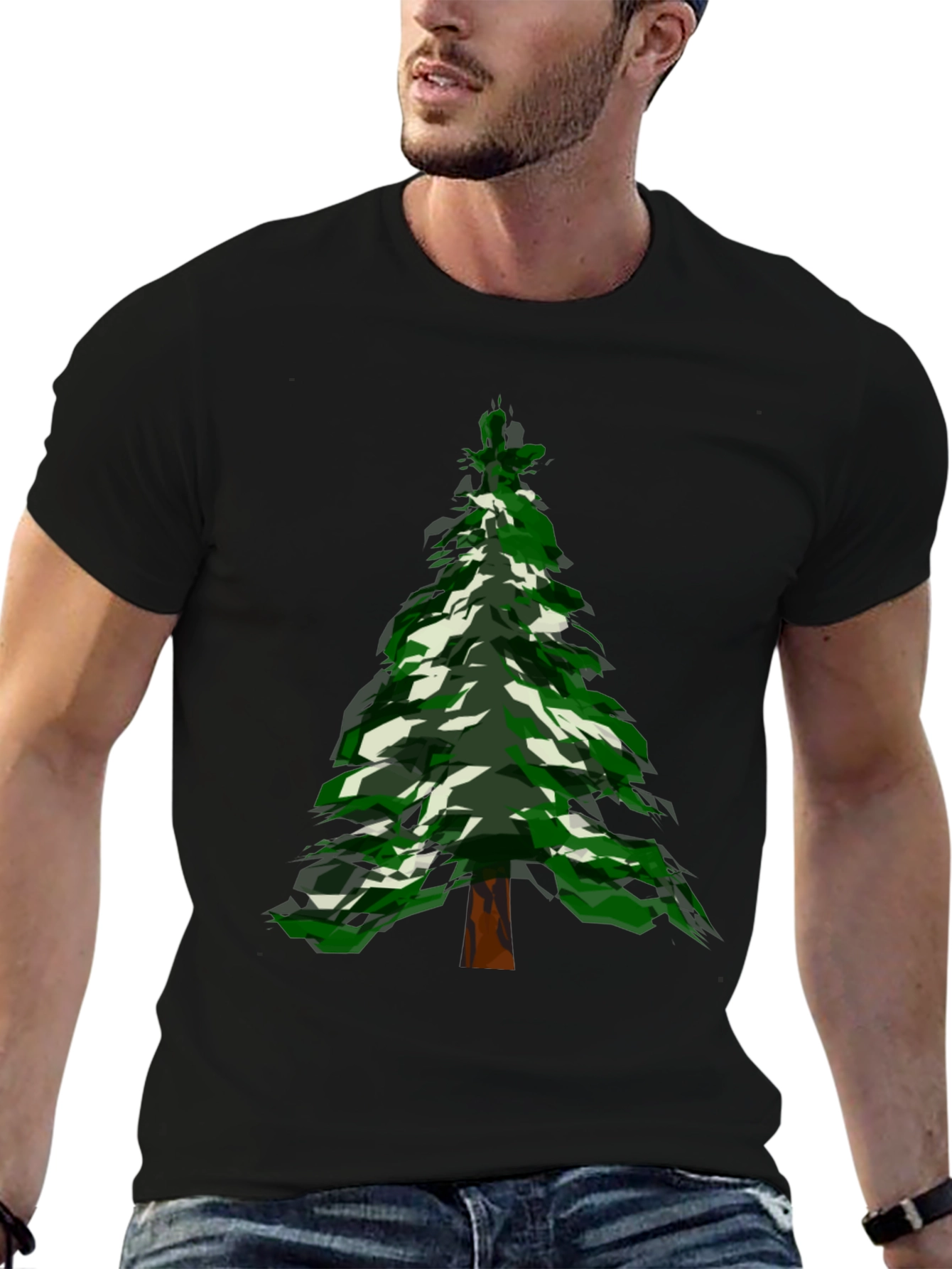 Christmas Tree Graphic Tee - Holiday Style
