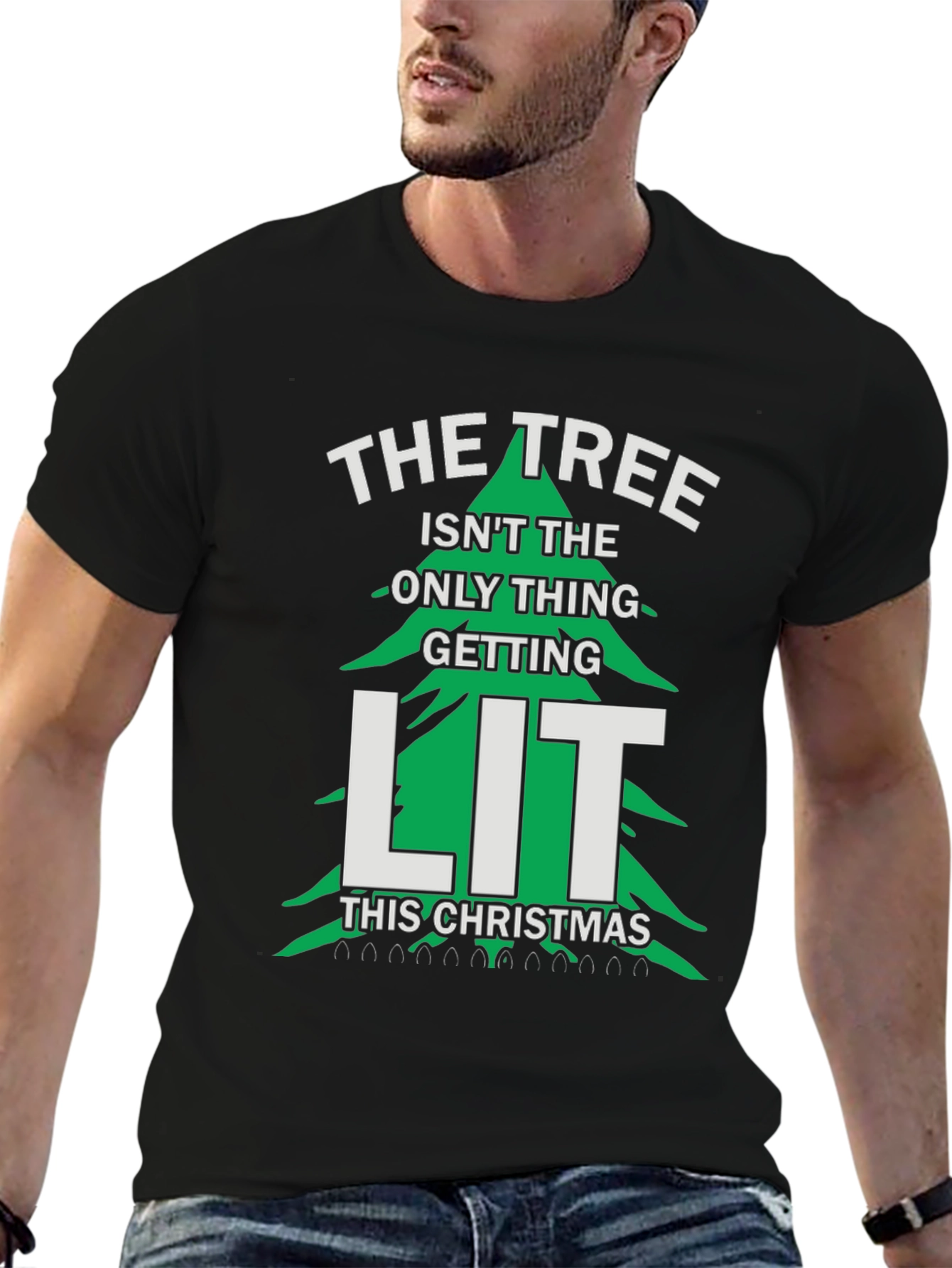 Funny Christmas Tree LIT T-Shirt