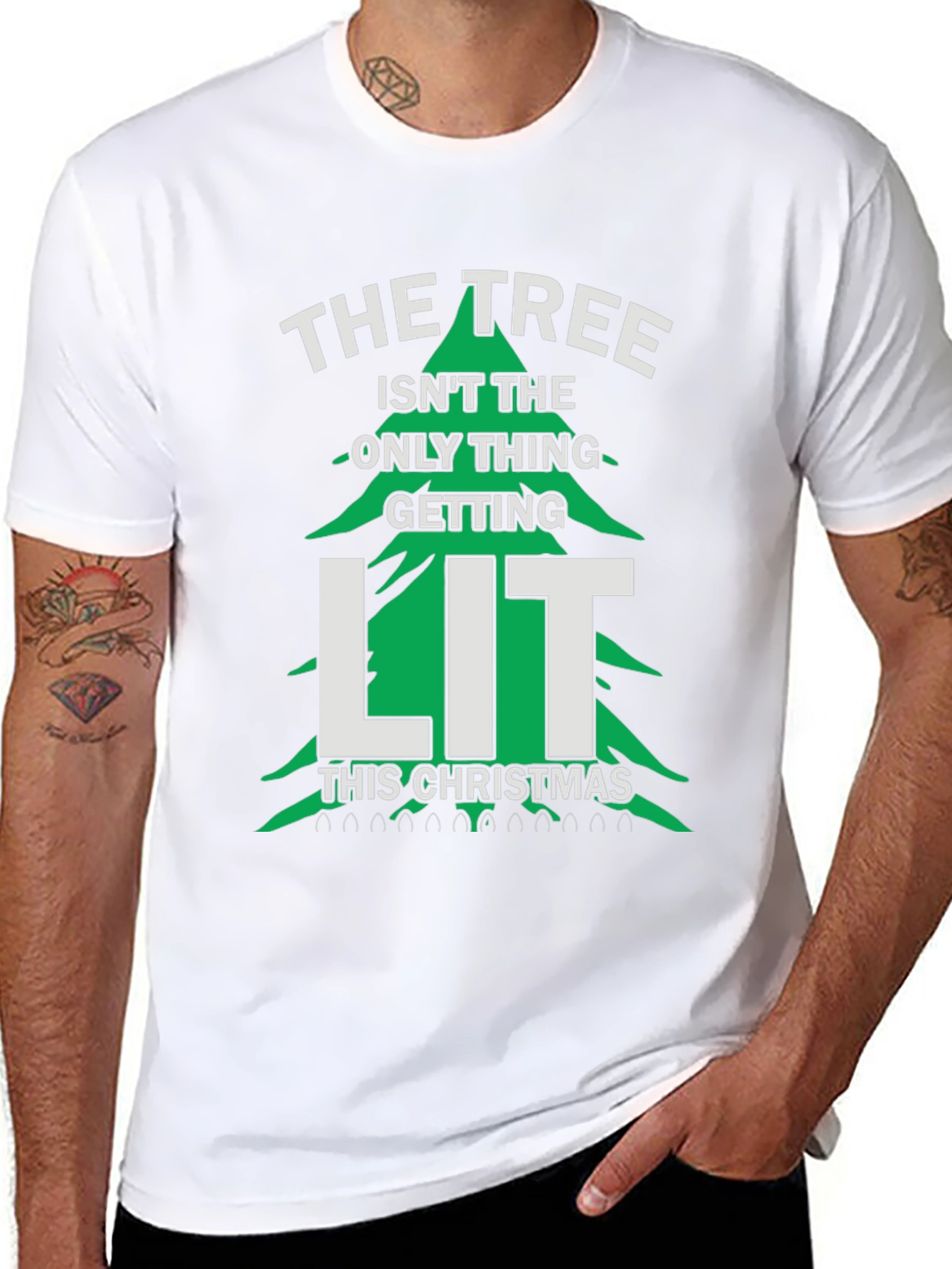 Funny Christmas Tree LIT T-Shirt