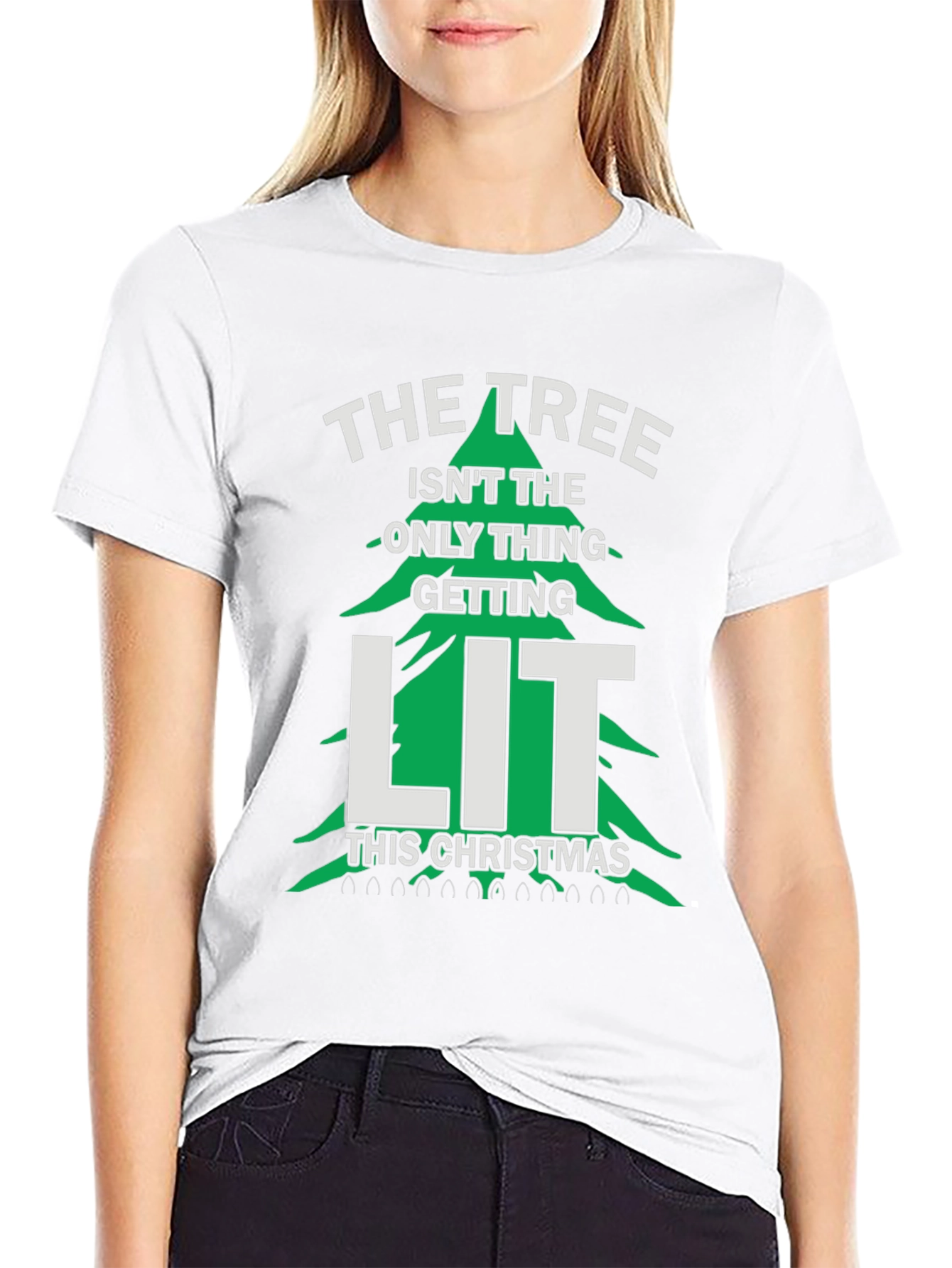 Funny Christmas Tree LIT T-Shirt