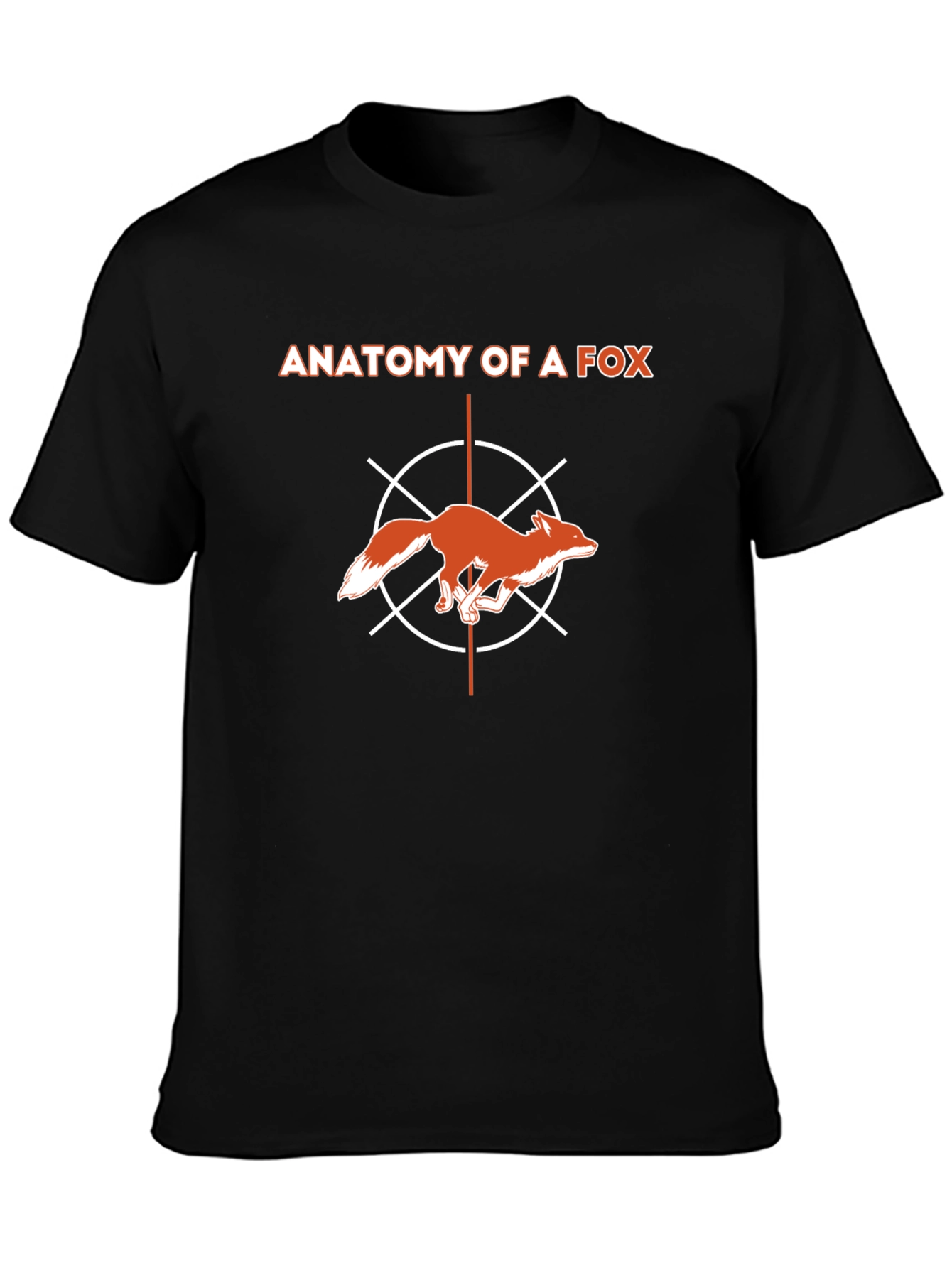 Anatomy of a Fox Graphic T-Shirt - Modern Style