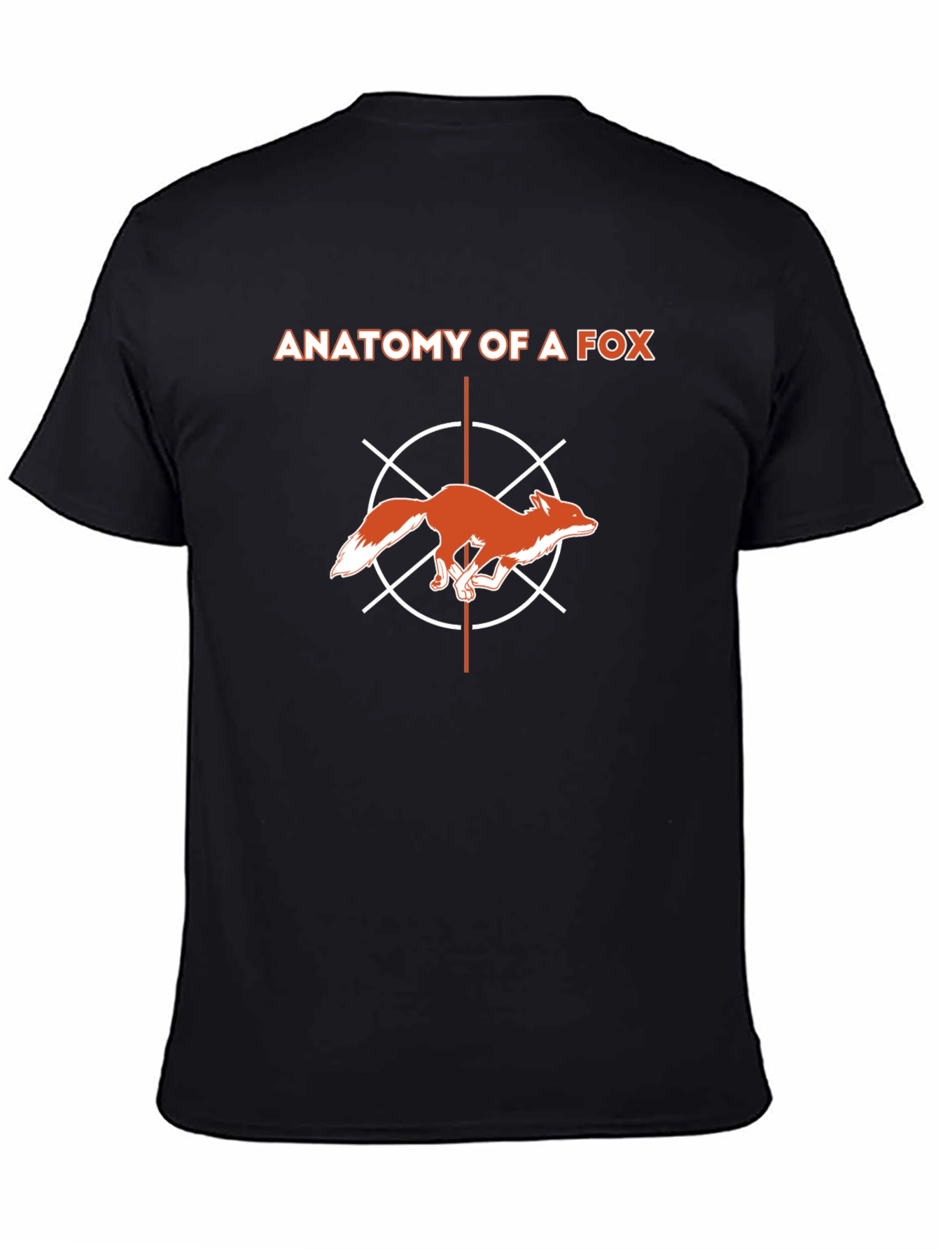 Anatomy of a Fox Graphic T-Shirt - Modern Style