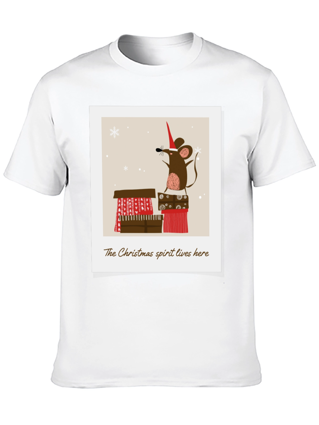 Festive Christmas Mouse T-Shirt