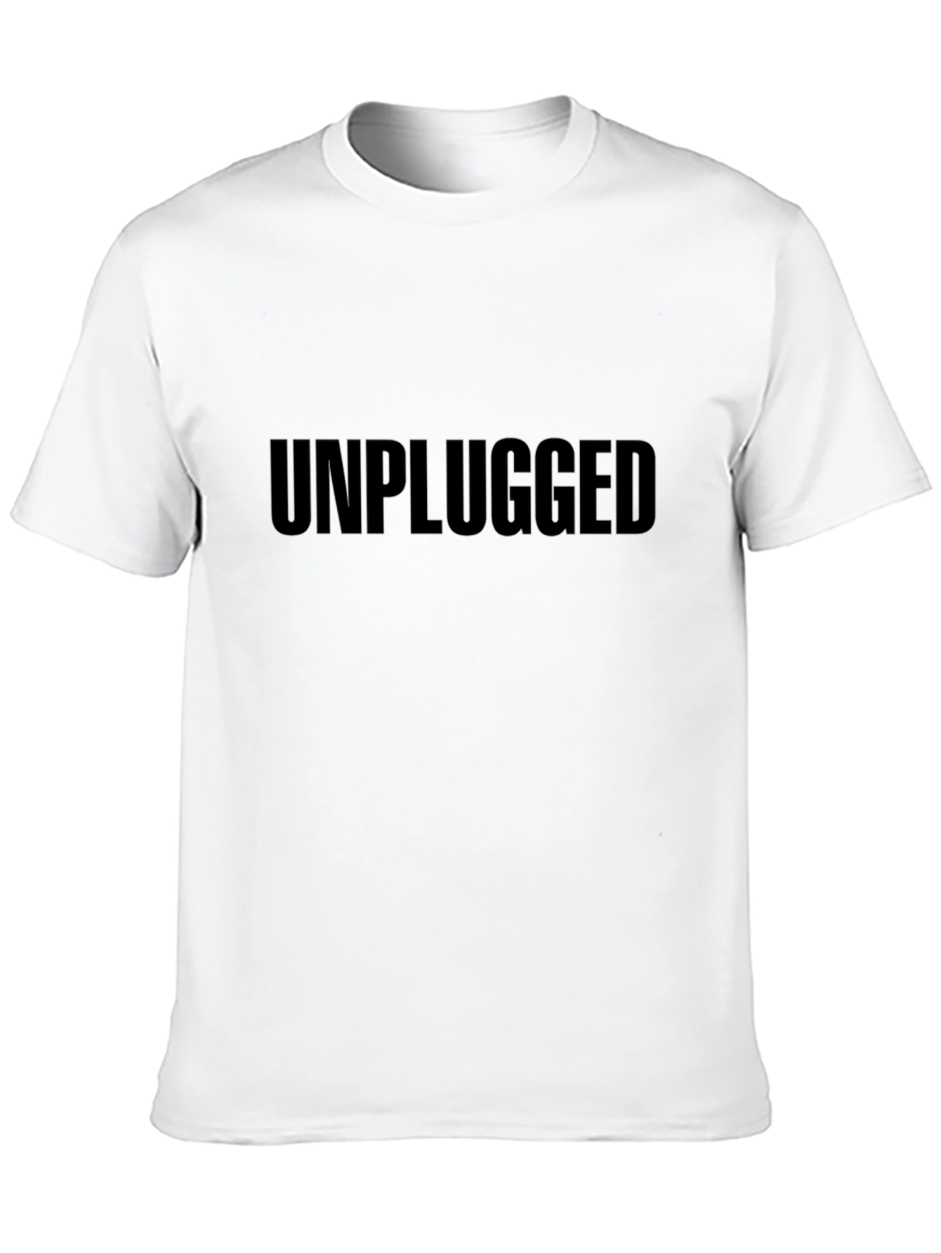 Unplugged Black Graphic Tee