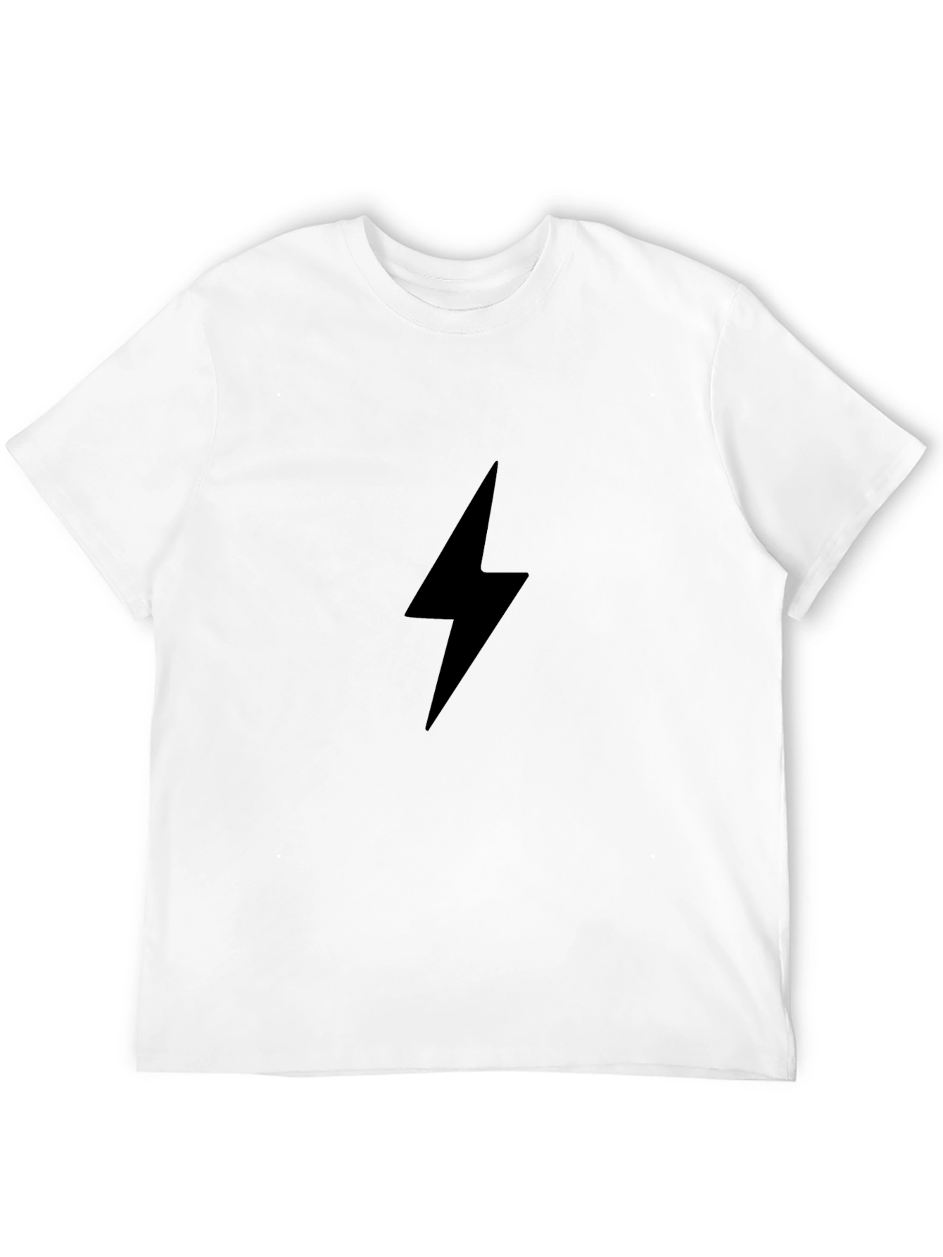 Black Lightning Bolt Graphic Tee