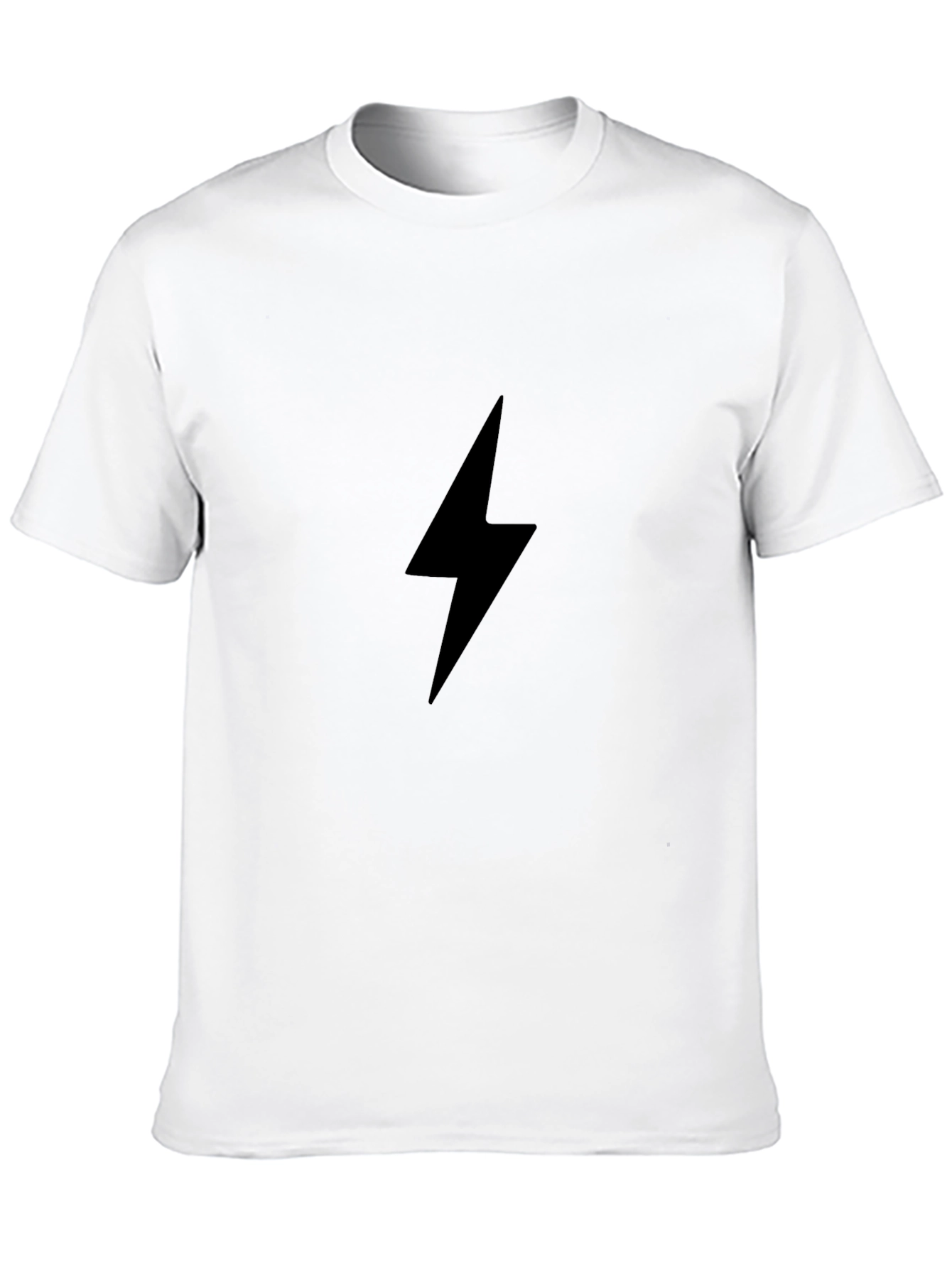 Black Lightning Bolt Graphic Tee
