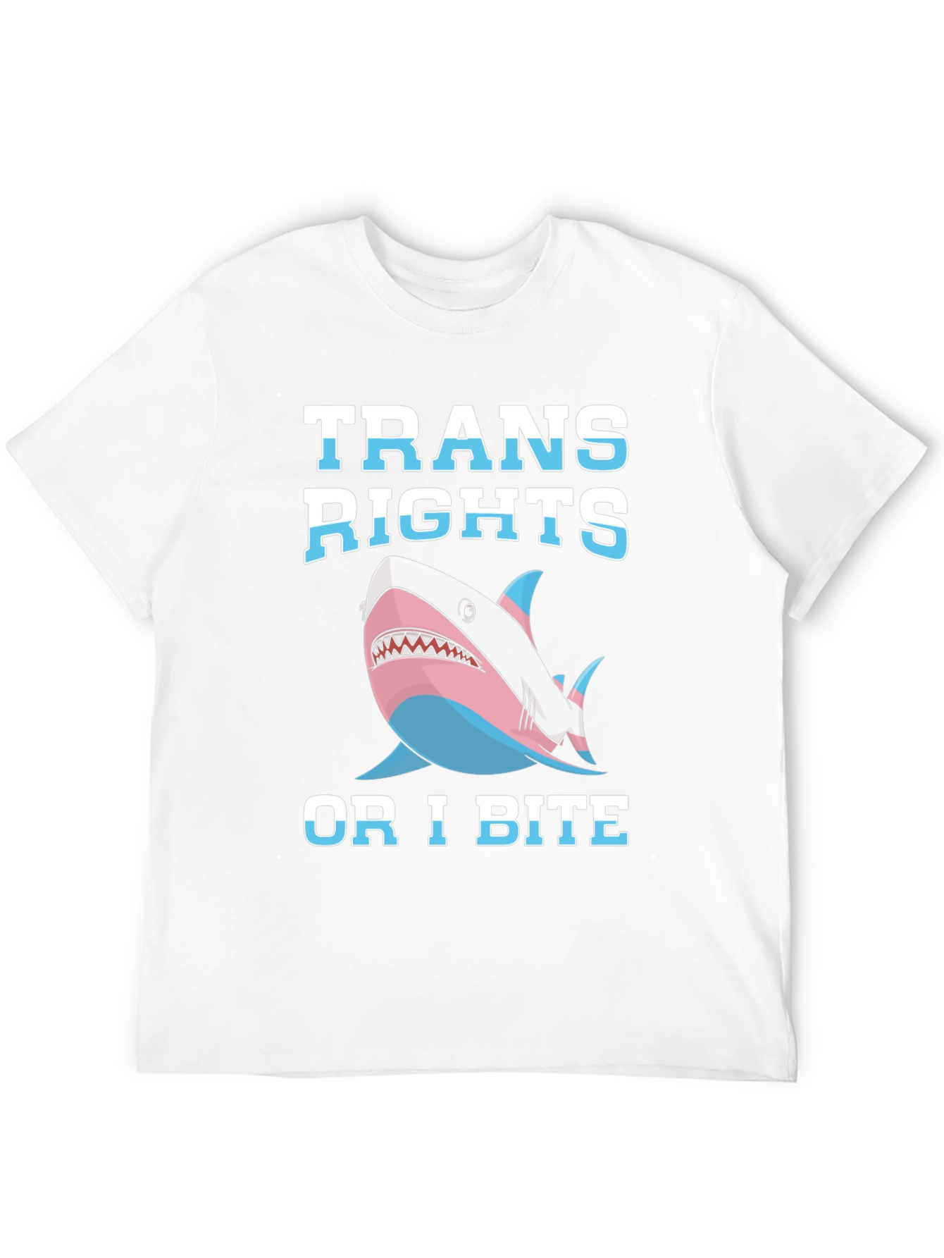 Trans Rights Shark Bite T-Shirt