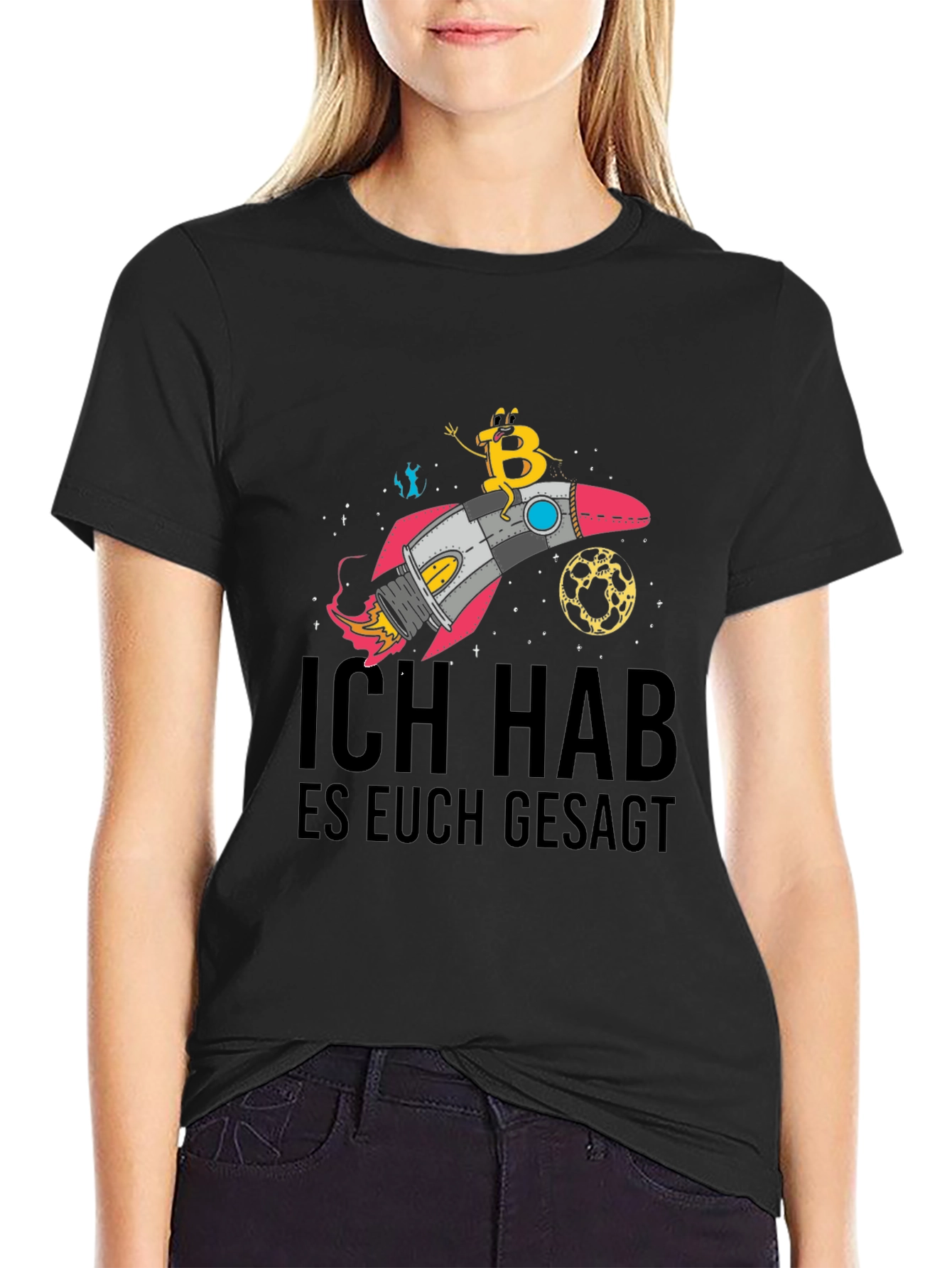 Bitcoin Rocket T-Shirt - Ich Hab Es Euch Gesagt