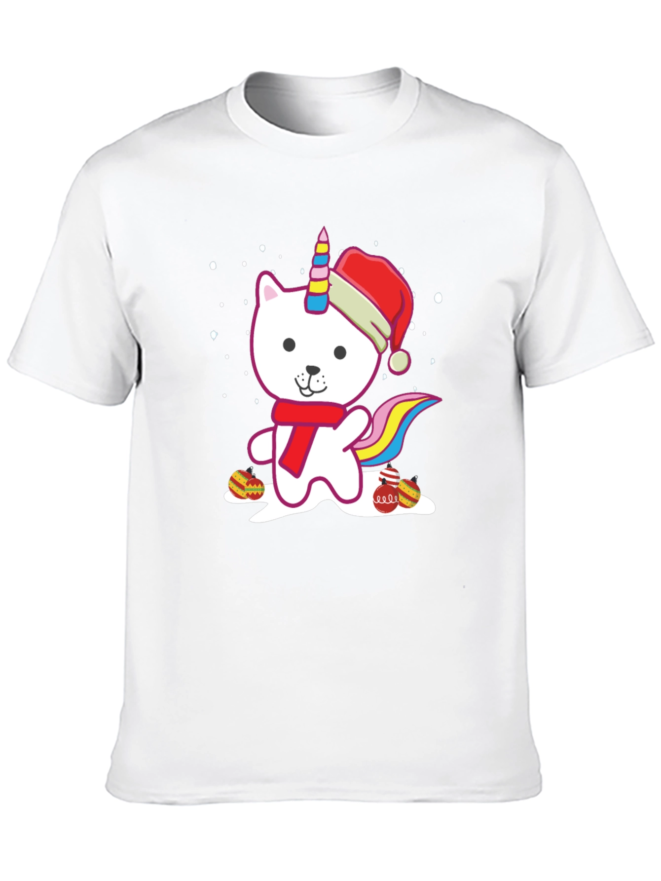 Christmas Cat Unicorn T-Shirt