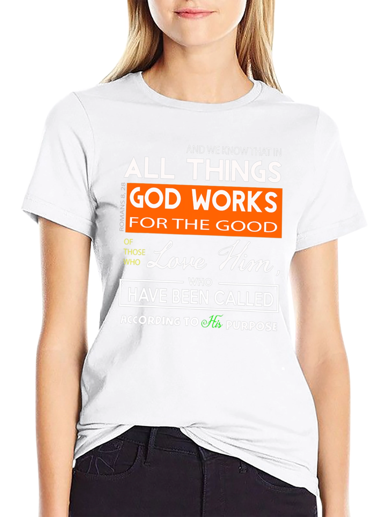 Romans 8:28 Christian T-Shirt