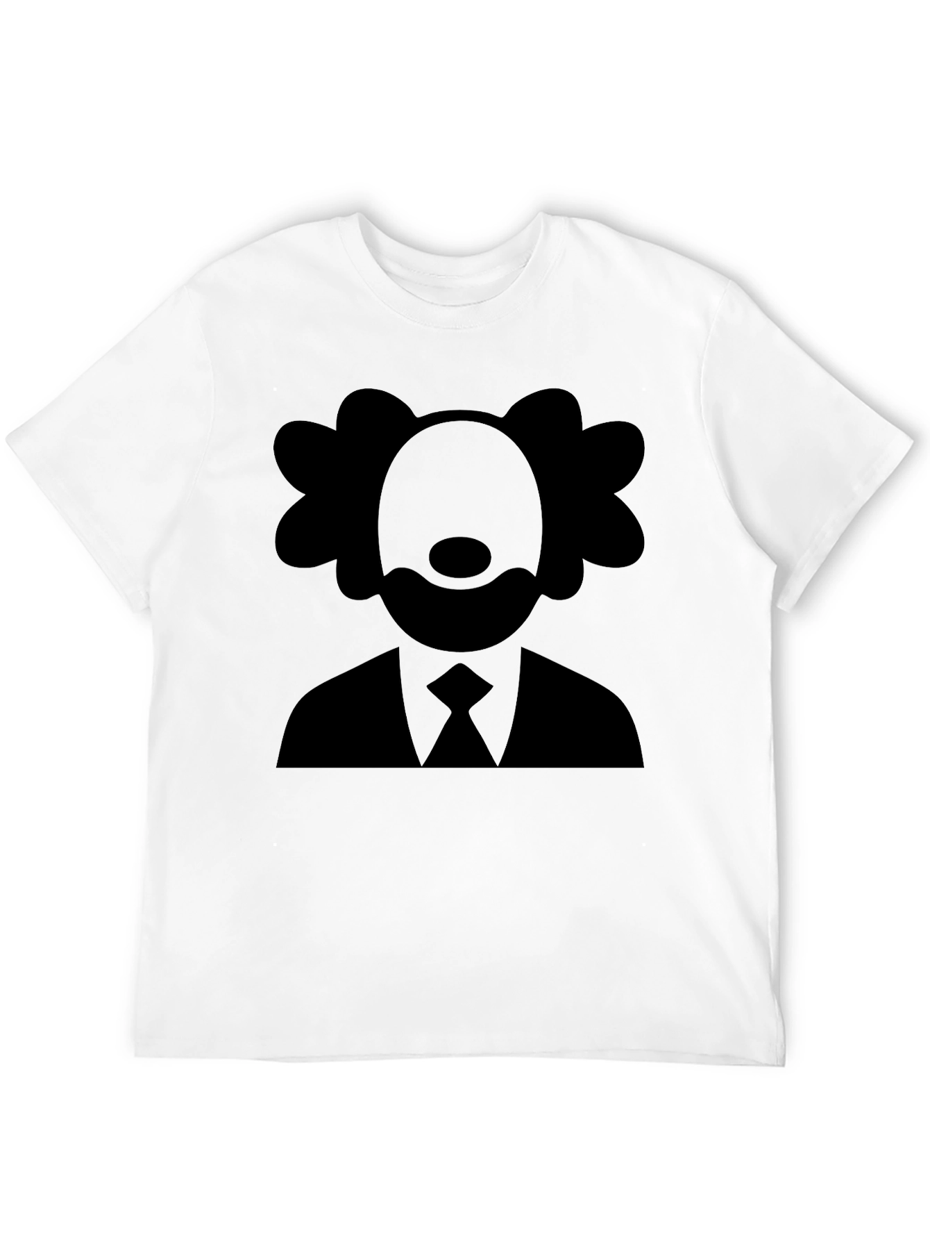Clown Silhouette Graphic Tee - Black