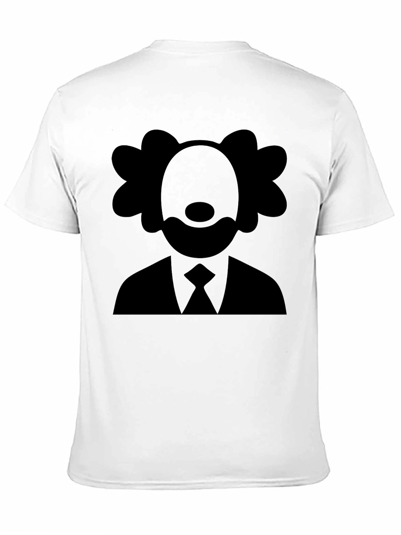 Clown Silhouette Graphic Tee - Black