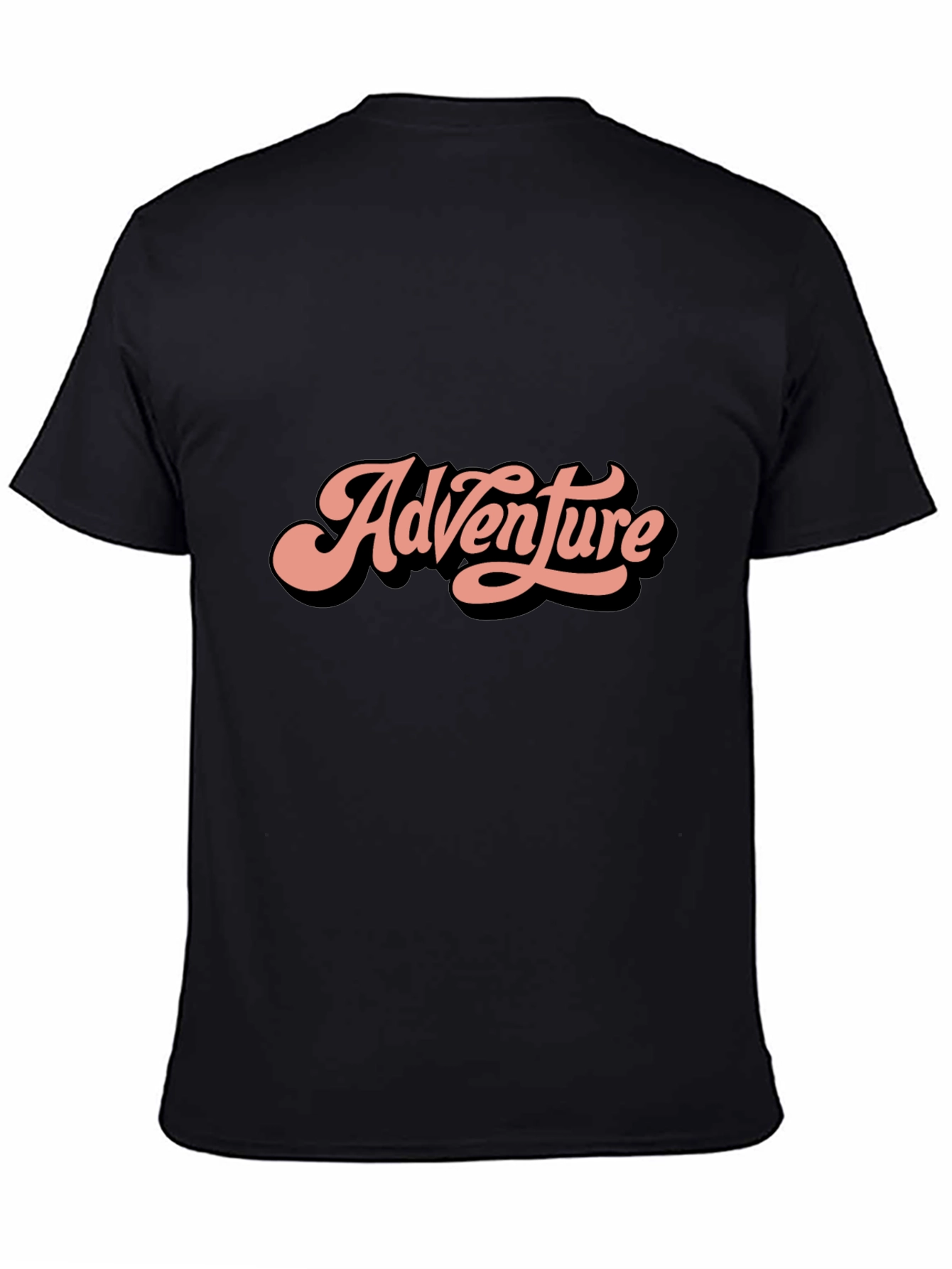 Adventure Tee: Retro Style Black T-Shirt