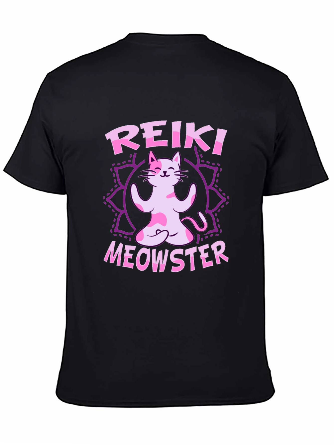 Reiki Meowster Cat Yoga T-Shirt