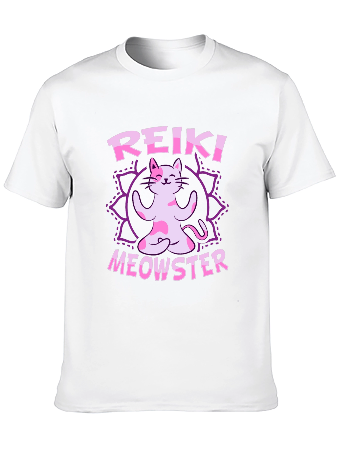 Reiki Meowster Cat Yoga T-Shirt