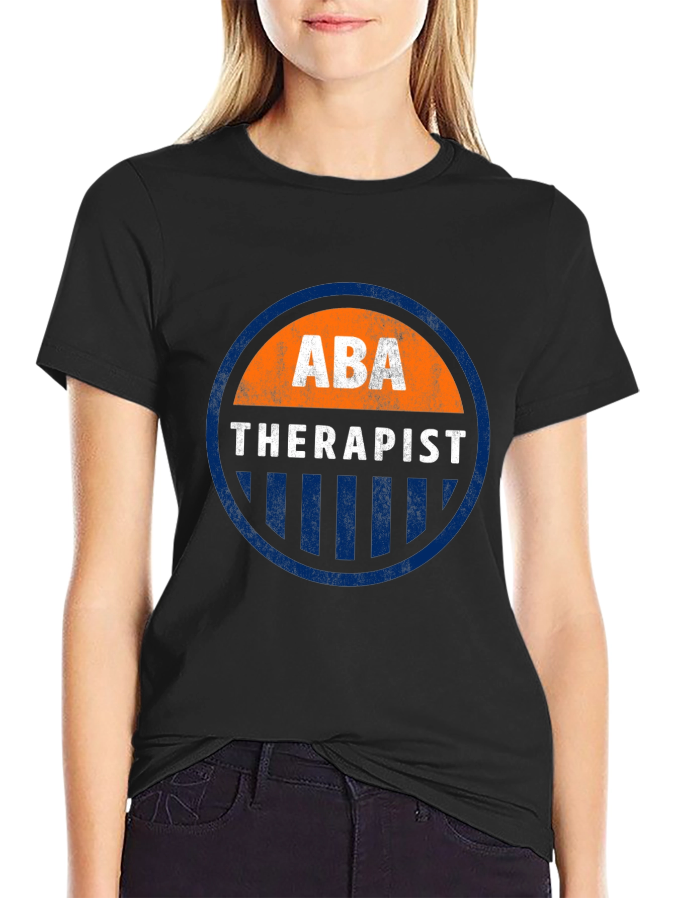 ABA Therapist Graphic T-Shirt - Round Emblem Design