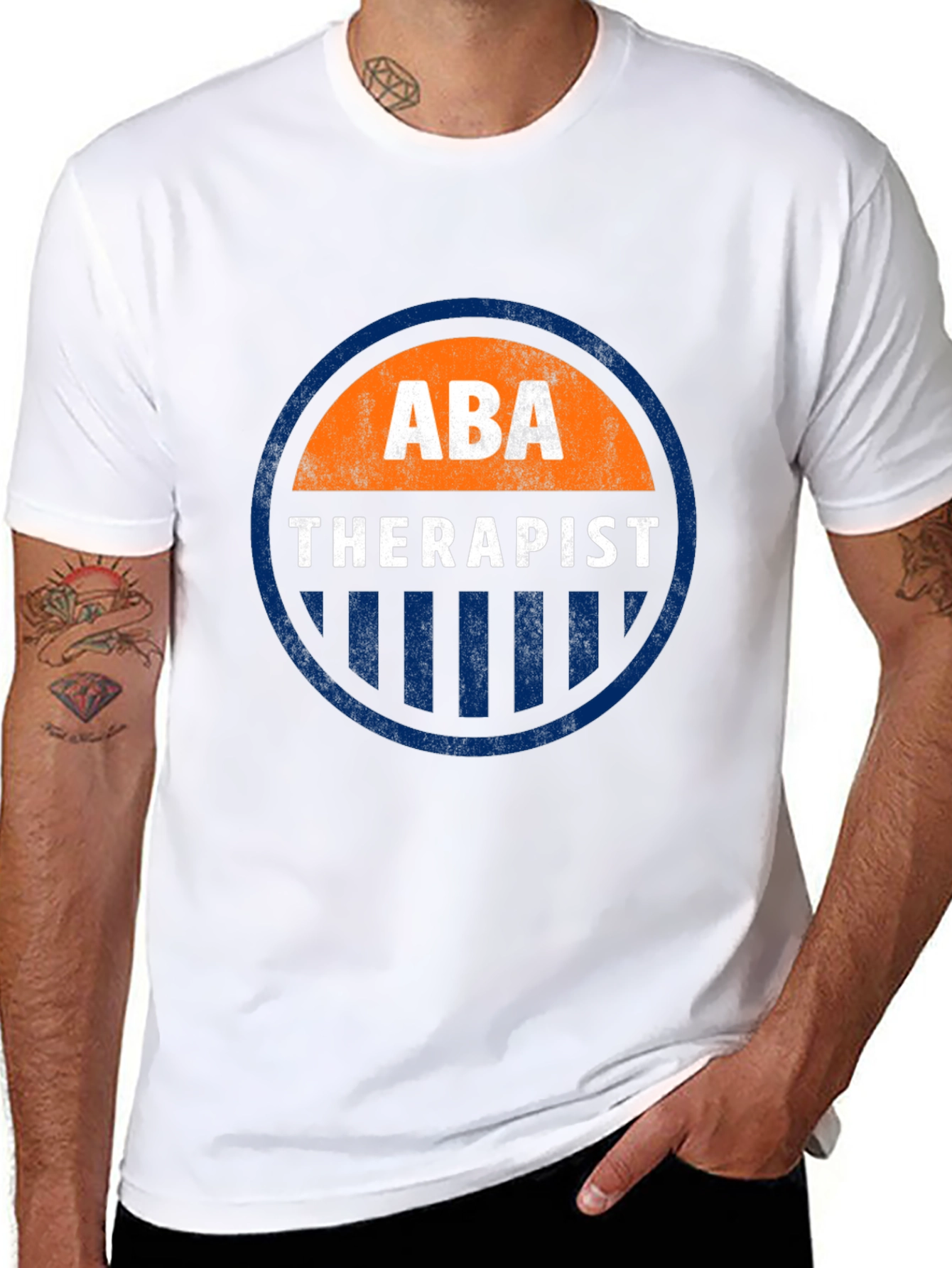 ABA Therapist Graphic T-Shirt - Round Emblem Design