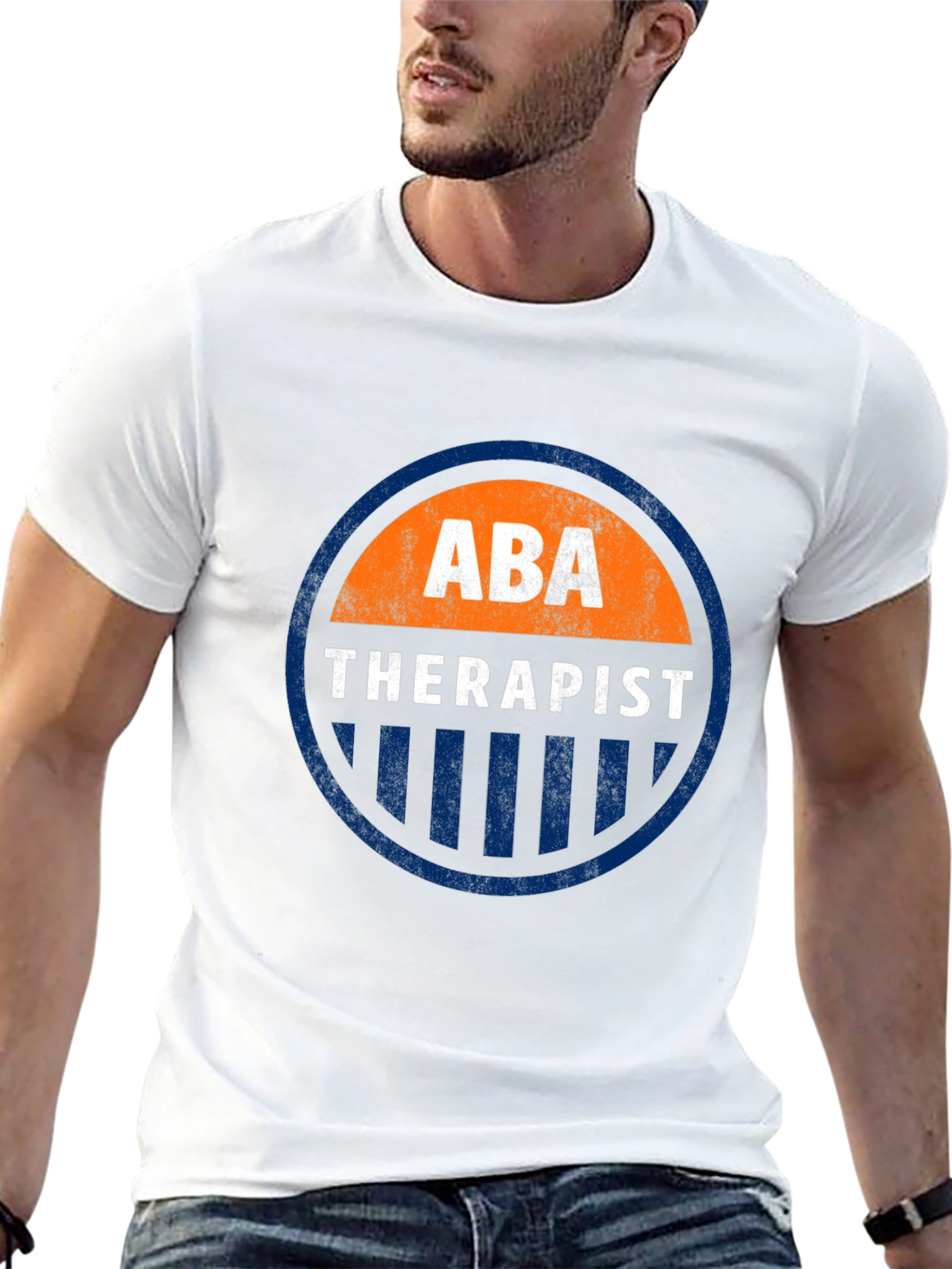 ABA Therapist Graphic T-Shirt - Round Emblem Design