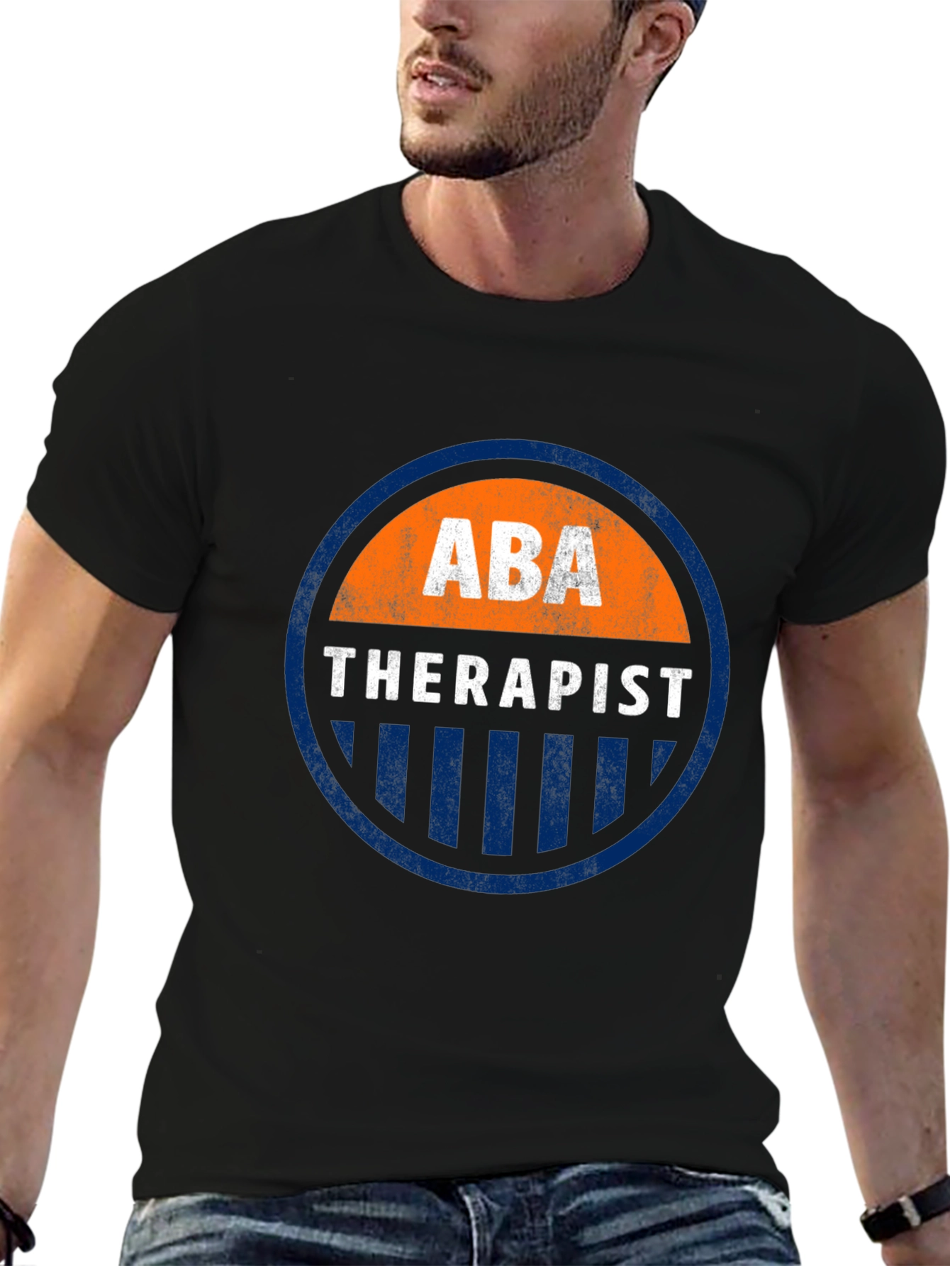 ABA Therapist Graphic T-Shirt - Round Emblem Design