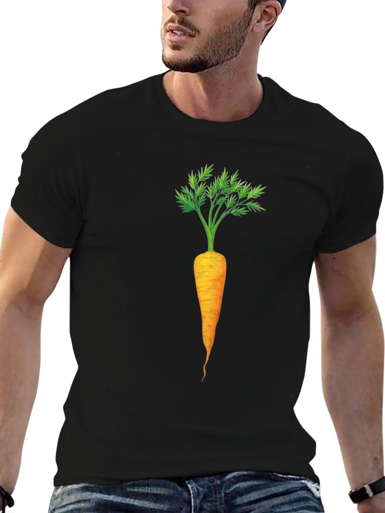 Carrot Graphic Tee - Funny Vegetarian Shirt