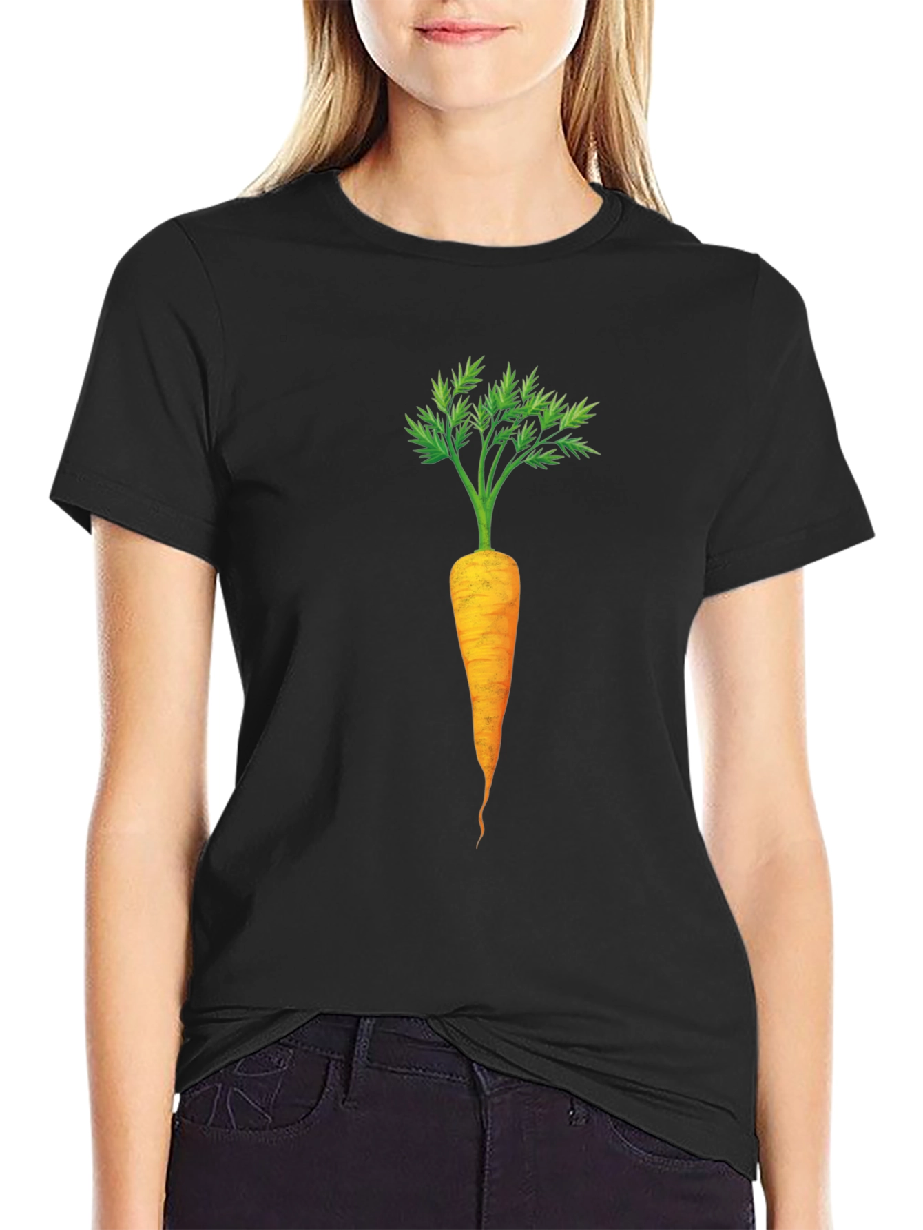 Carrot Graphic Tee - Funny Vegetarian Shirt