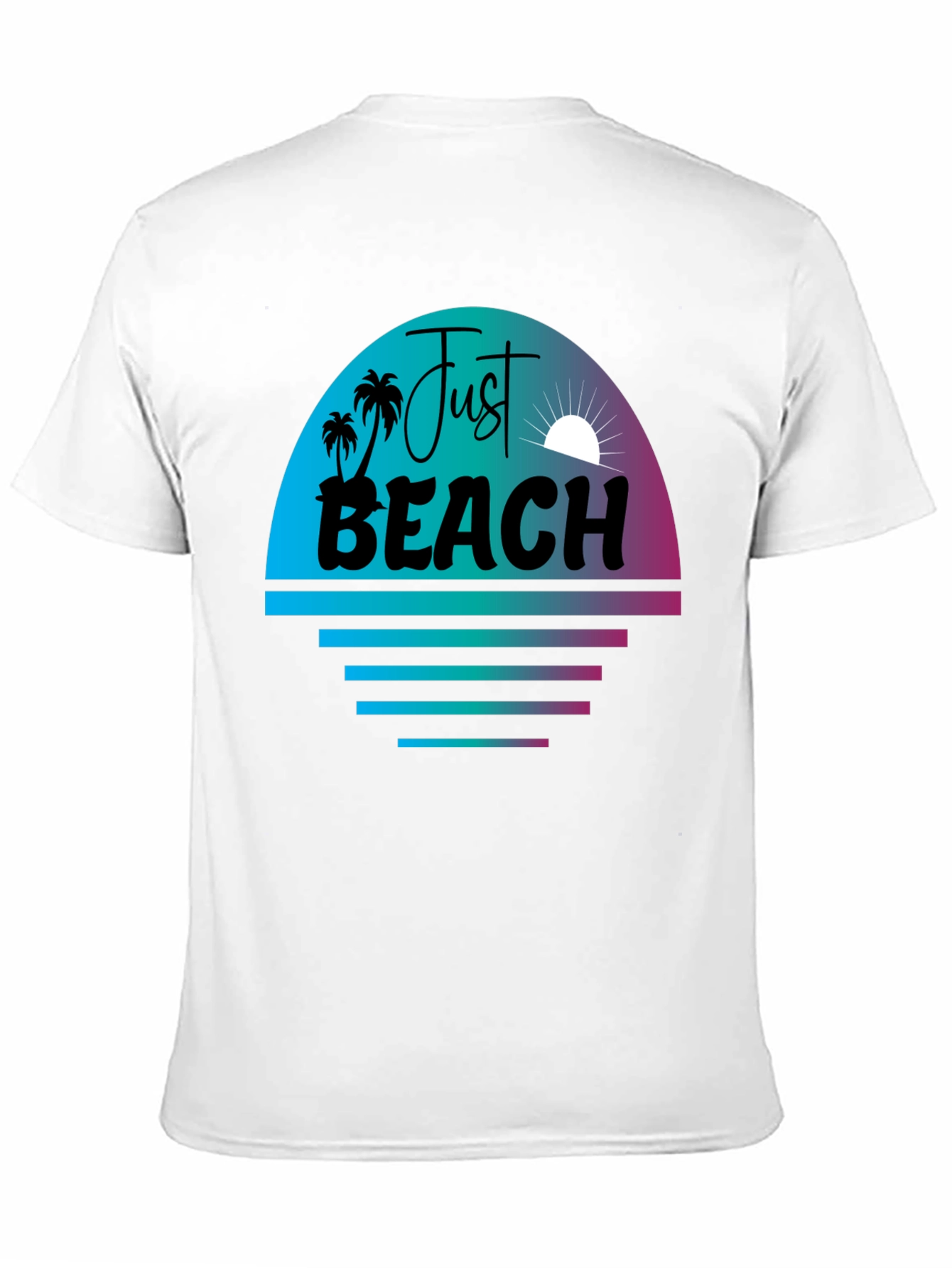 Just Beach Graphic Tee - Summer Vibes