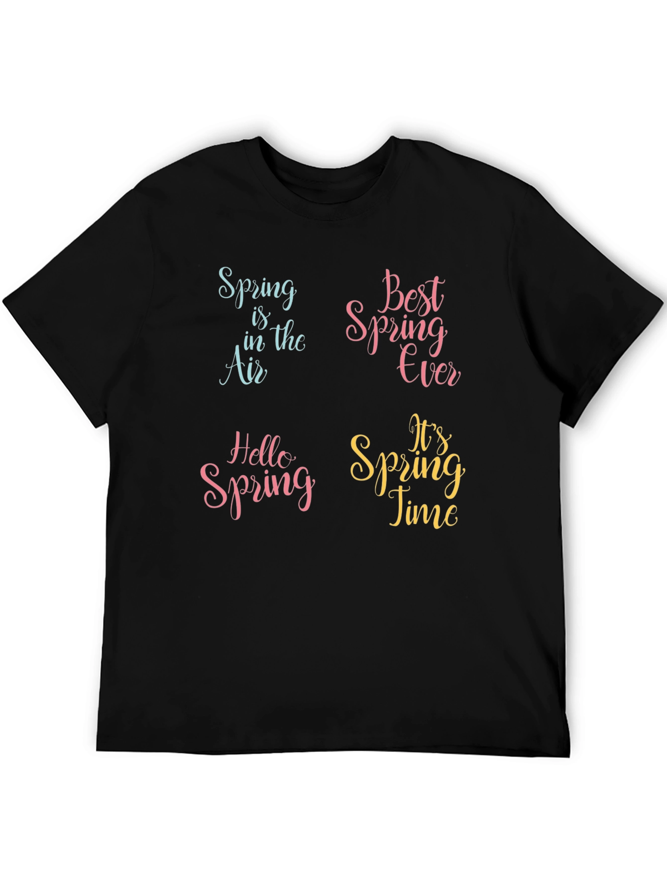 Spring Theme Graphic Print T-Shirt