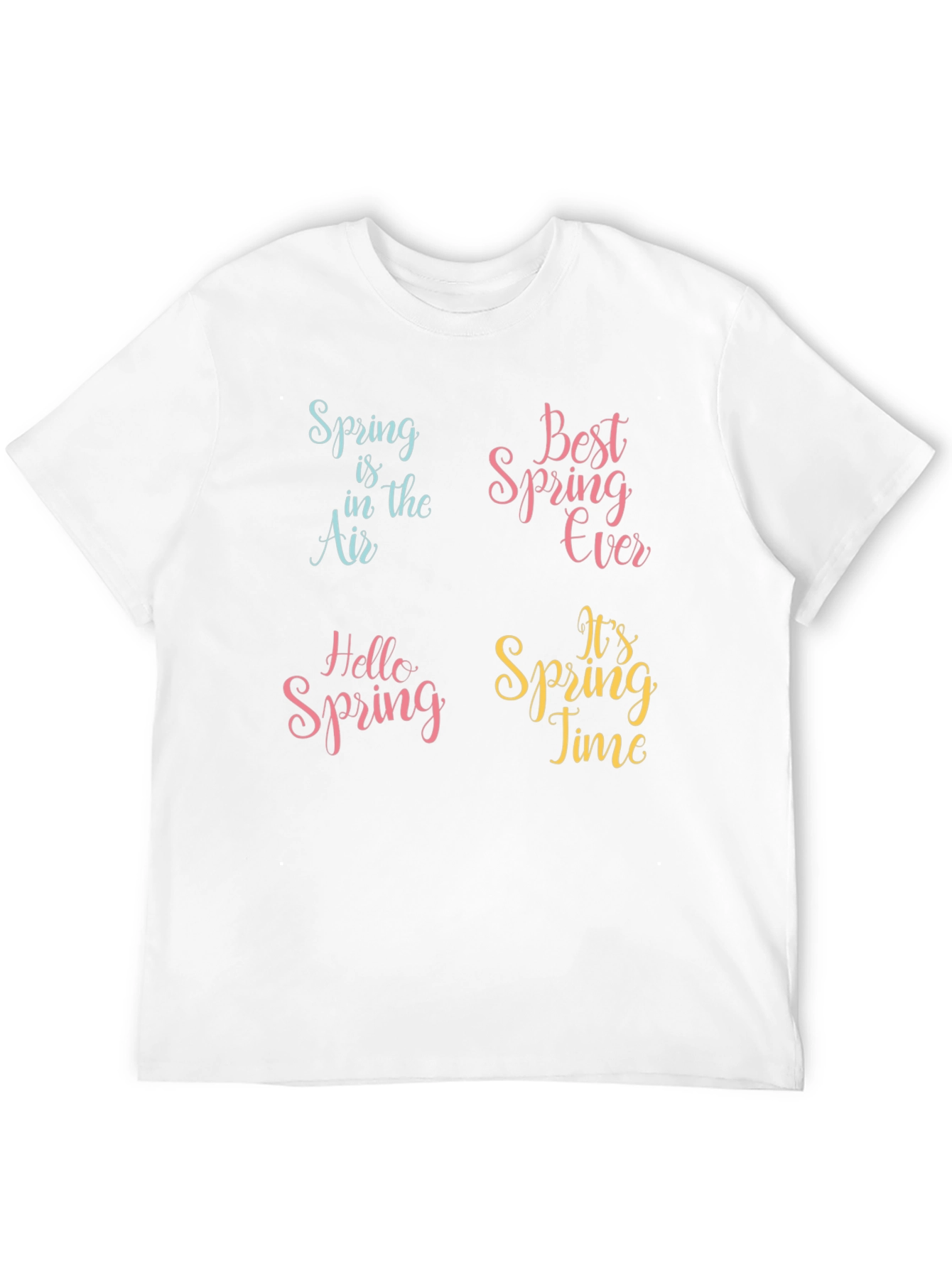 Spring Theme Graphic Print T-Shirt