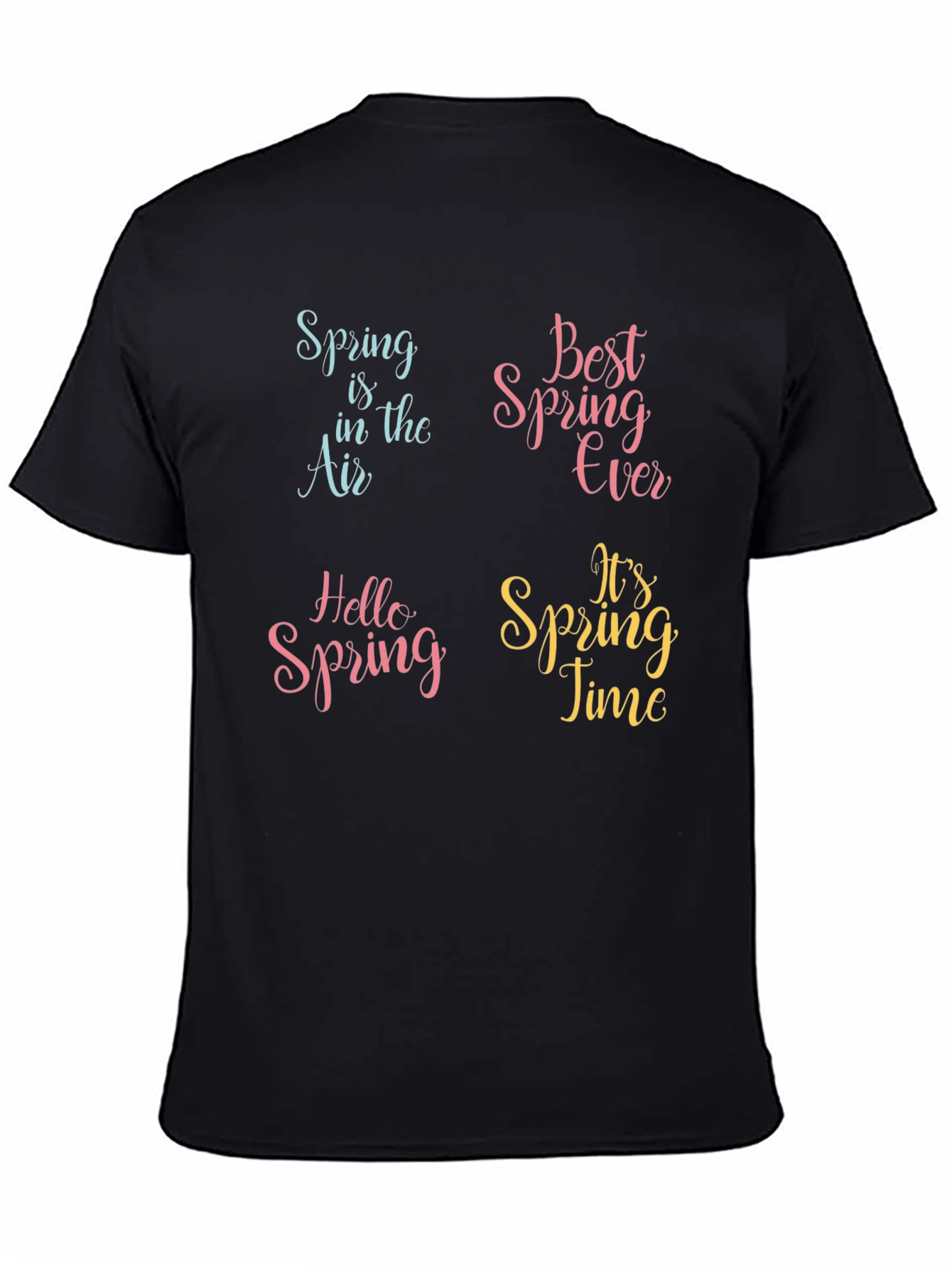 Spring Theme Graphic Print T-Shirt