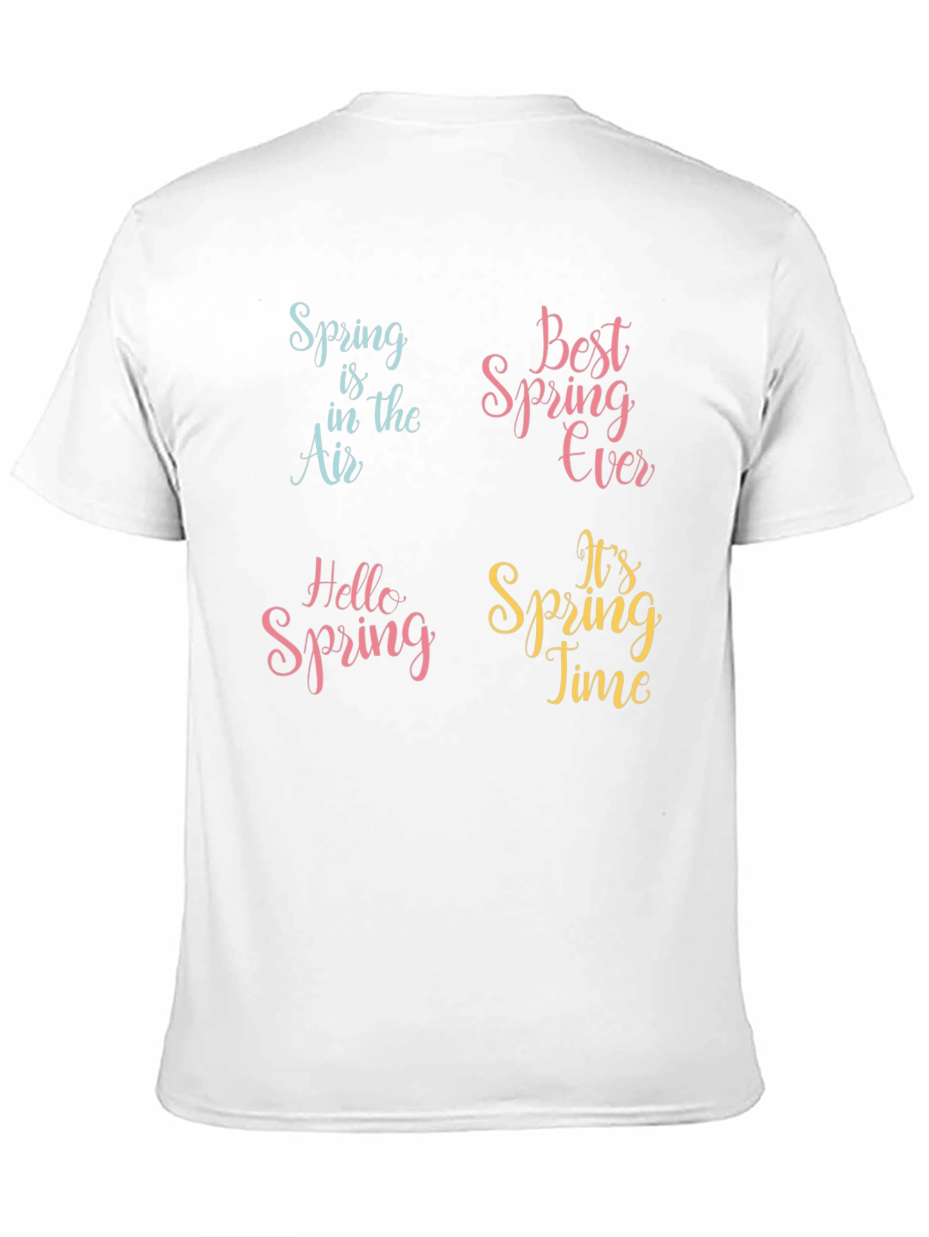 Spring Theme Graphic Print T-Shirt