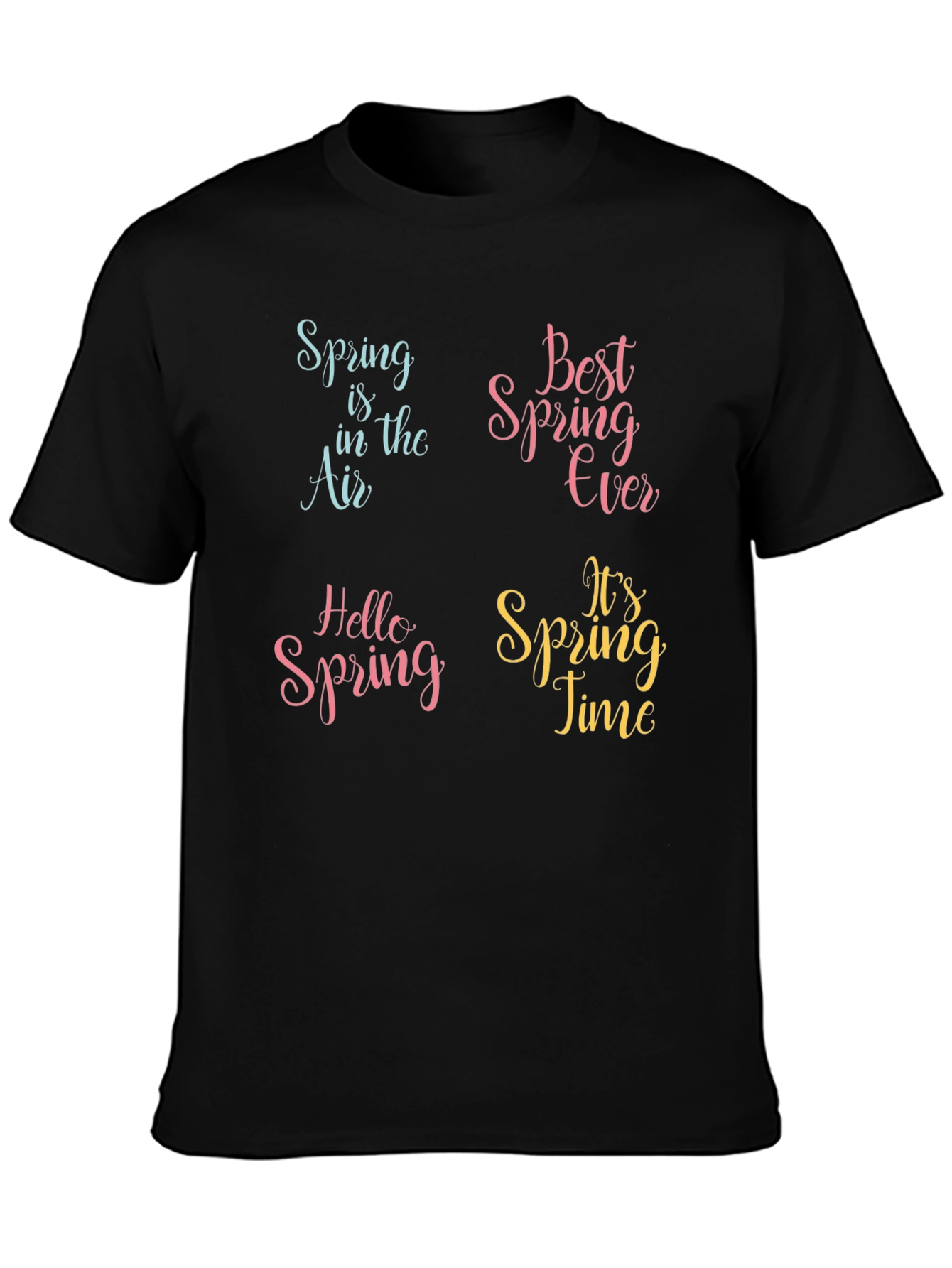 Spring Theme Graphic Print T-Shirt